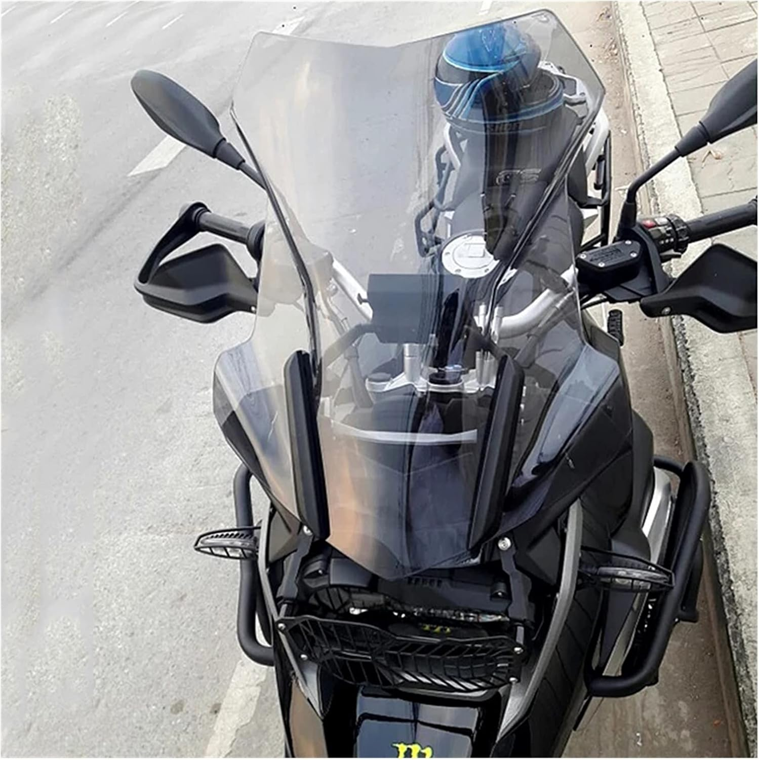 KANGYEBAIHUODIAN Windscreen Windshield Wind Shield Deflector Fit for BMW 2013-2020 R1200GS LC ADV R1250GS R 1200 GS Adventure Screen Protector Parts (Color : Light Smoke) image number 1