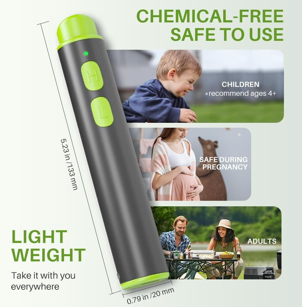 Insect Bite Sting Relief Device, Chemical-Free Itch Swelling Relief for Mosquito Bites, Compact & Portable - Rechargeable Bite Healer image number 2