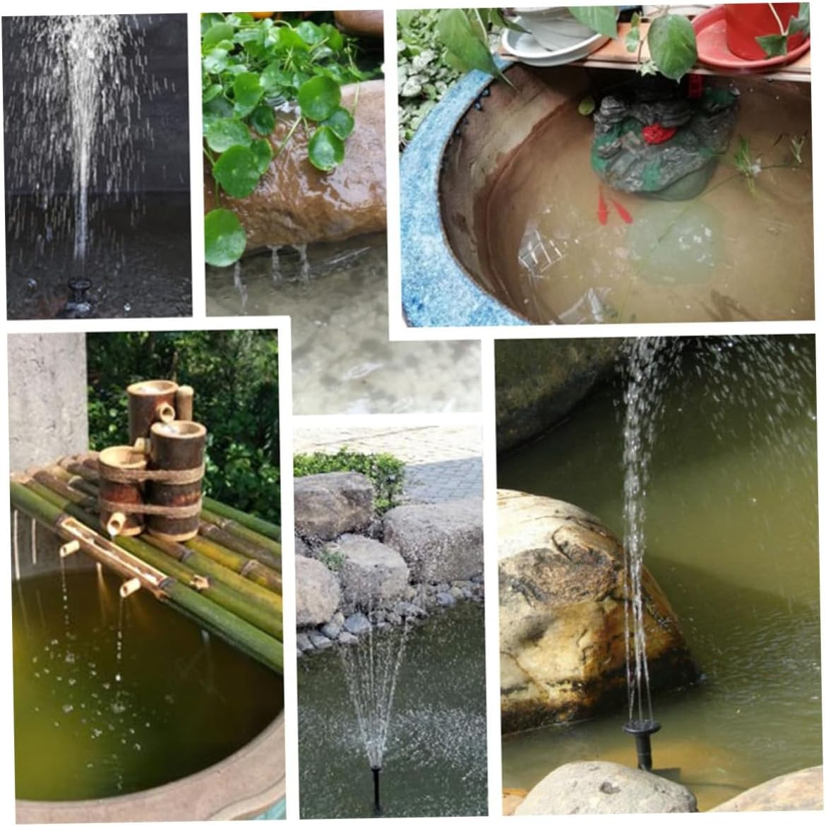 Balacoo 4W Solar Floating Fountain Water Pump for Garden Pond Outdoor Landscape Fish Tank Aerobic Water Feature Miniature Solar Fountain for Pool image number 3