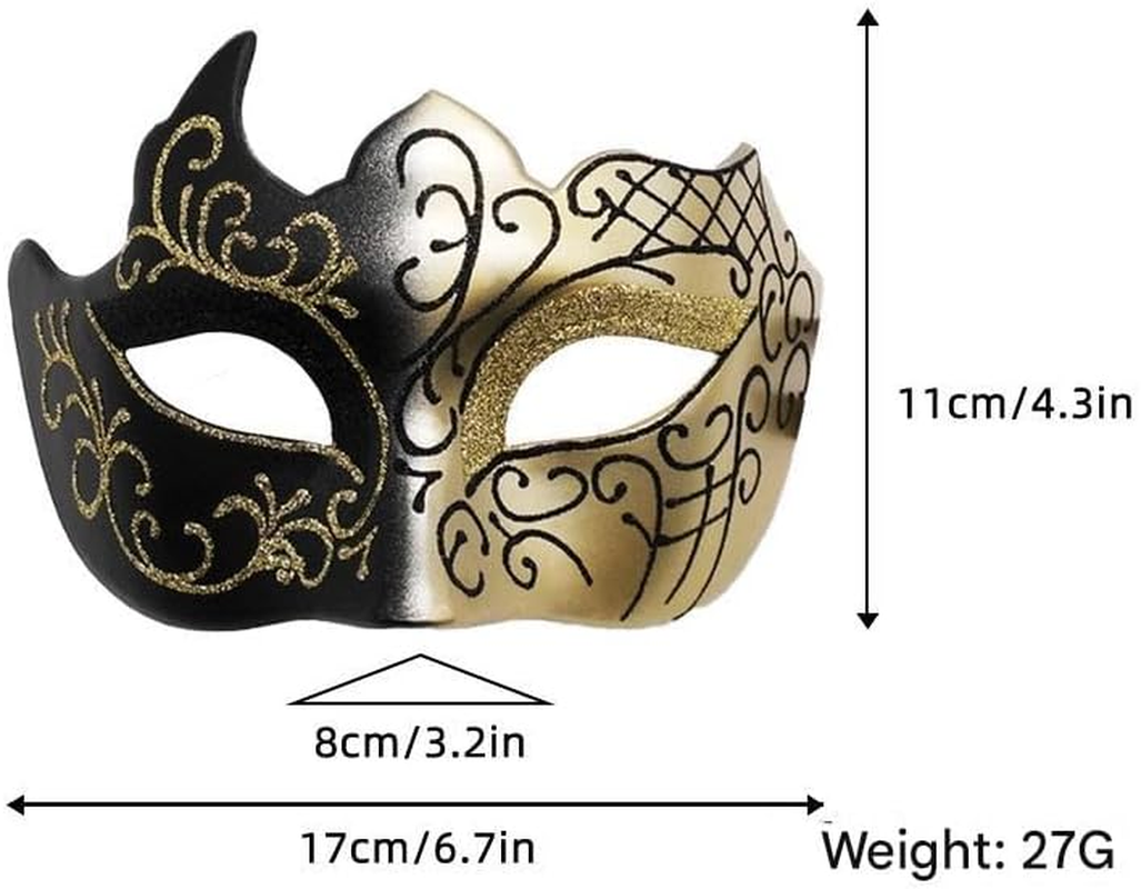 Mardi Gras Half Masquerades Masks Costumes Party Accessory image number 4