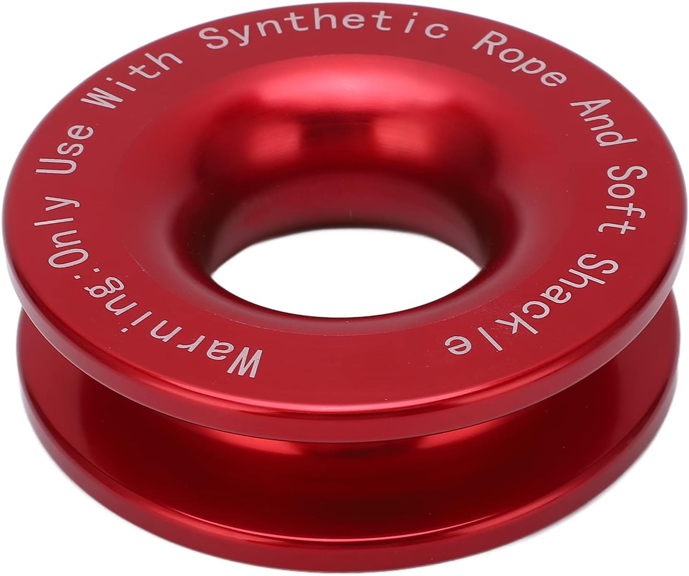 Soft Shackle Recovery Ring 41000 Pounds Quick and Safe Rest for 3/16" 1/4" 3/8" off Road Towing and Rescue Ropes (Red) - Red image number 3
