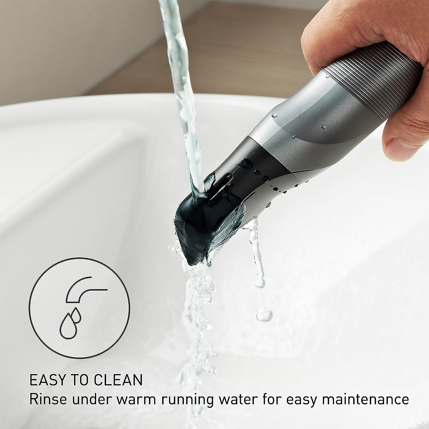 Panasonic Body Groomer for Men and Women, Unisex Wet/Dry Cordless Electric Body Hair Trimmer with 2 Comb Attachments, Multi-Directional Shaving in Sensitive Areas - ER-GK80-S (Black) image number 5