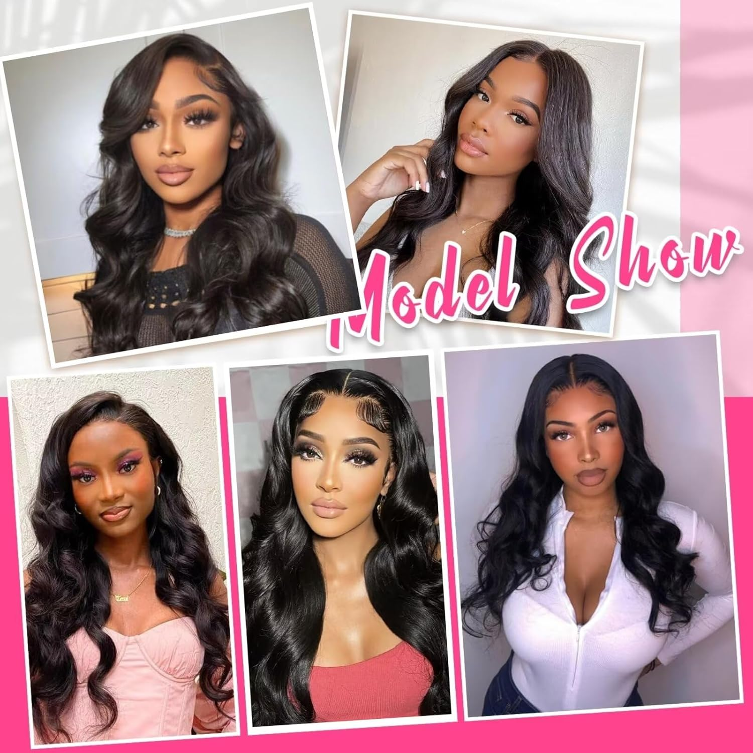 V Part Human Hair Wig Leaving Nothing Out,Upgraded U Part Human Hair Wig,150% Density Body Wave Glueless V Part Wig image number 2