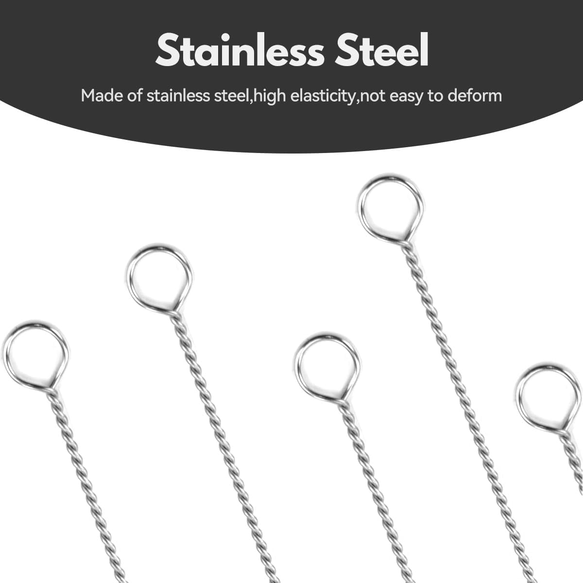 Proxima Direct 12 PCS Straw Cleaner Brush Set Bendable Straw Cleaning Brushes Kit Nylon Bristles Stainless Steel Handle to Clean Pipe Narrow Tube and Other Hard to Access Corners (Black)