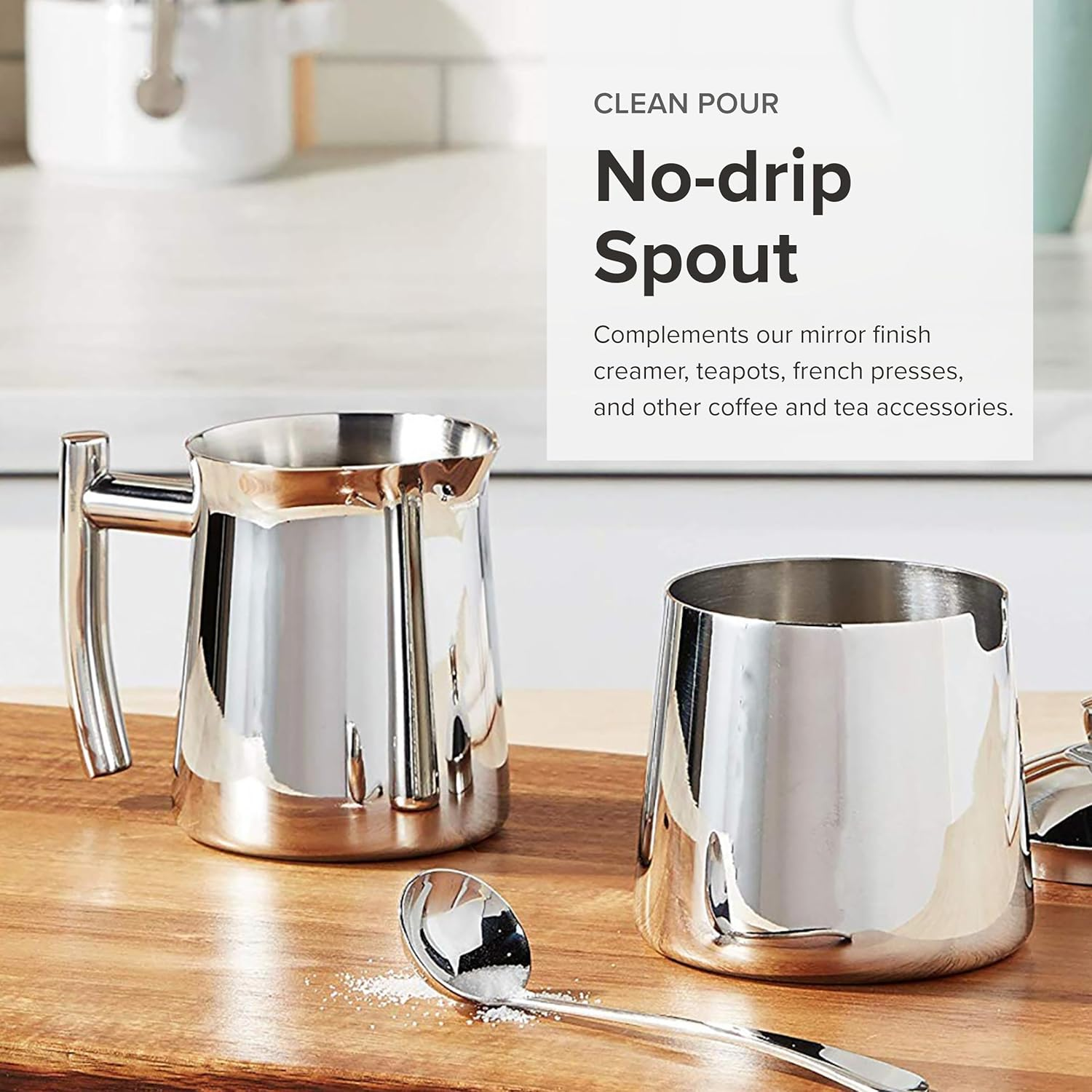 Frieling Elegant Creamer, 10 Fl. Oz., Mirror Finish image number 1