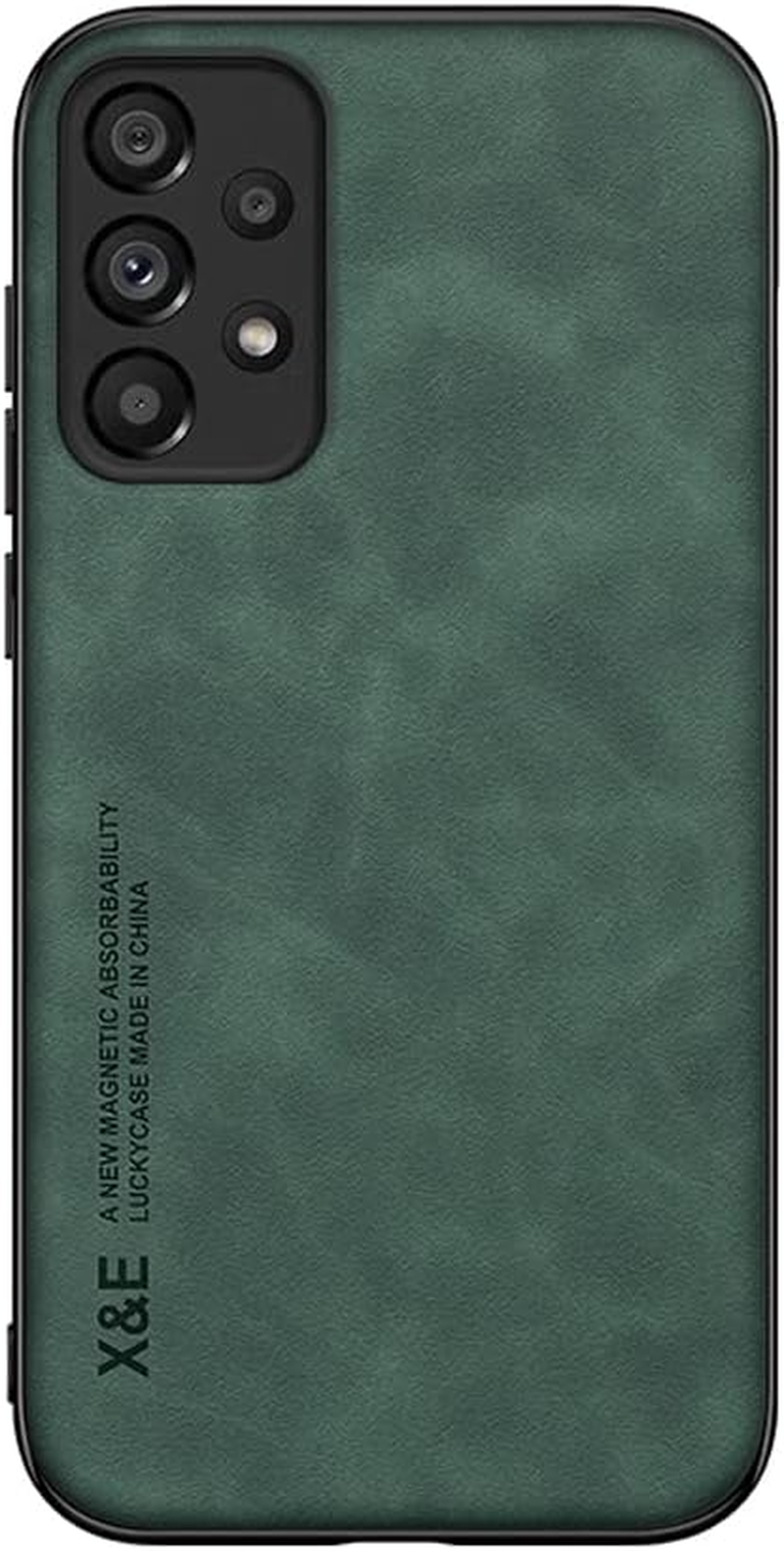 Kepuch Silklike Case for Samsung Galaxy A52 5G - Cover Bumper Built-In Metal Plate for Samsung Galaxy A52 5G - Green