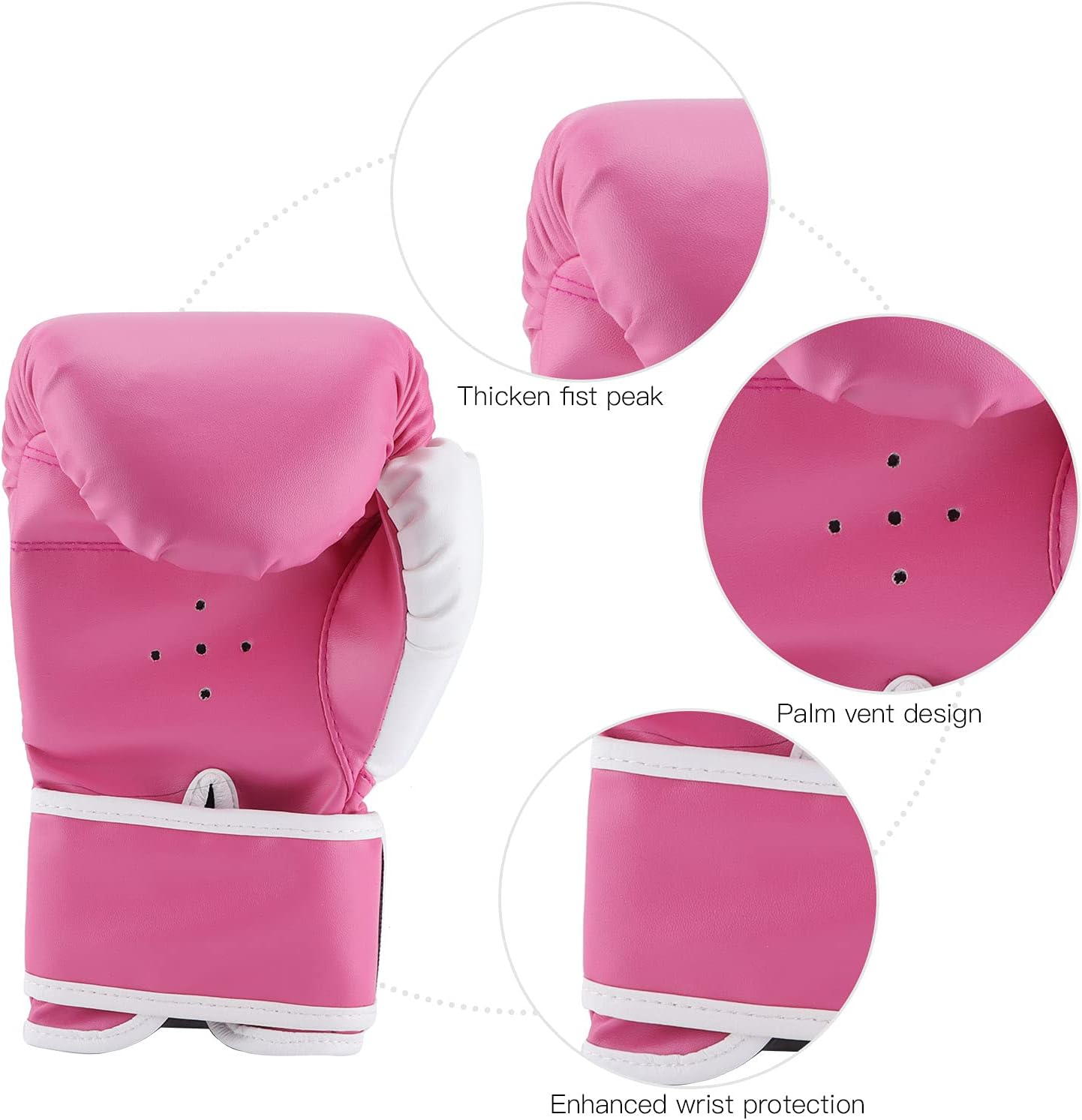 Kids Boxing Gloves, Boxing Training Gloves Soft Breathable Training Sparring Gloves for Training() image number 2