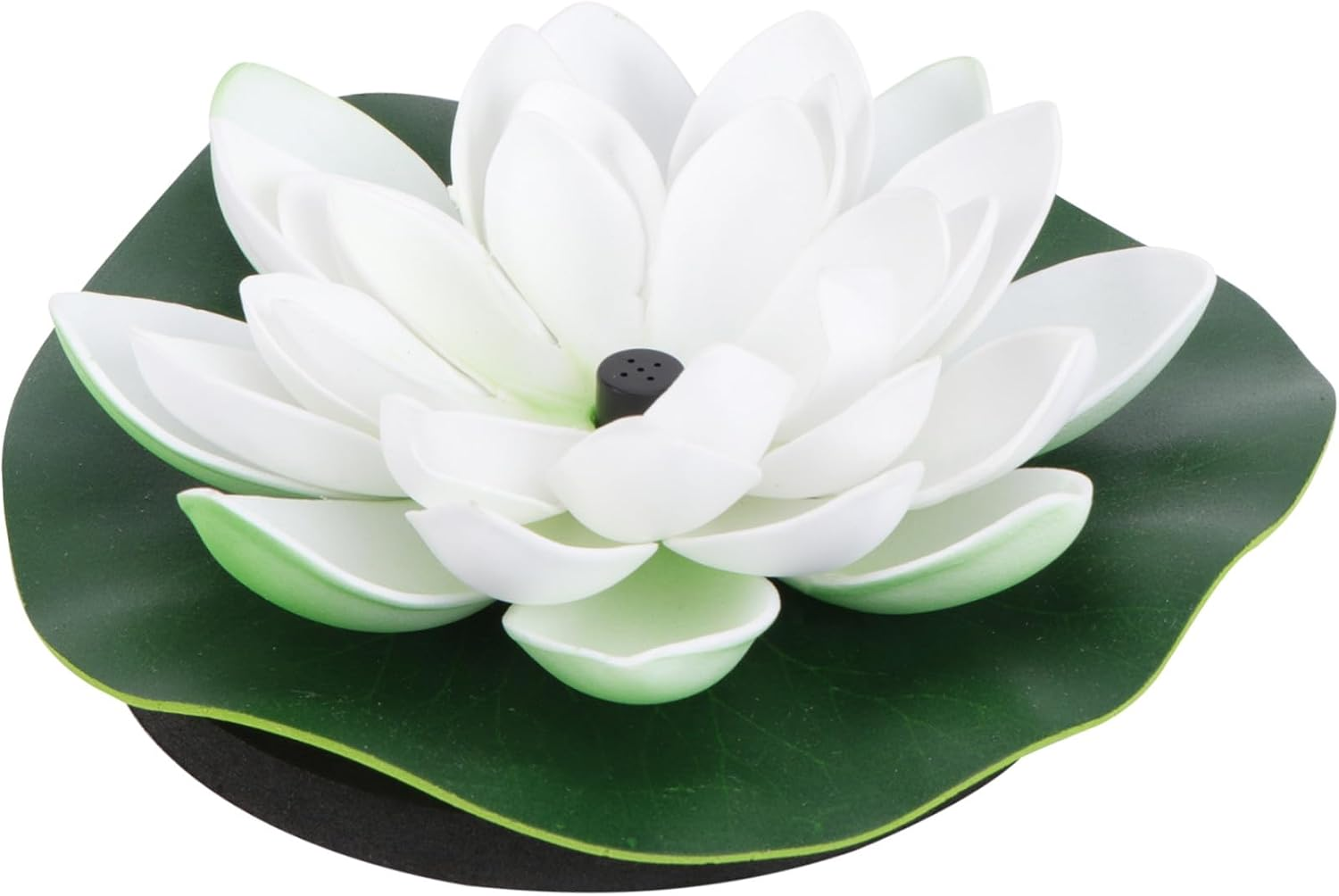 UKCOCO Solar Powered Floating Lotus Decorative Garden Aquarium Water Circulation Oxygen Pump White image number 3