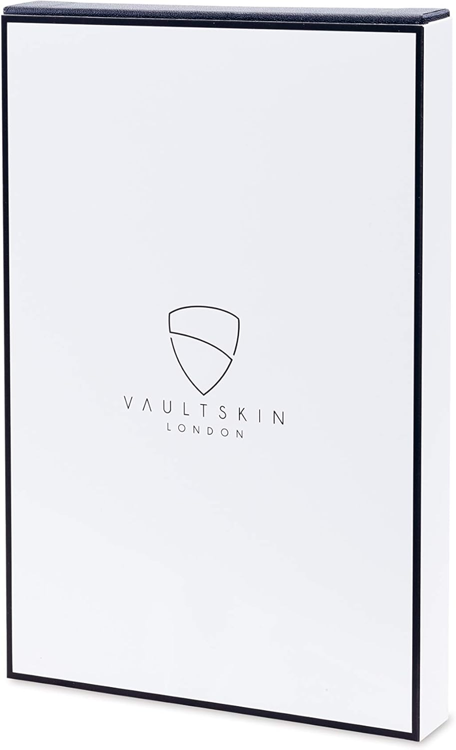 Vaultskin Kensington Passport and Vaccine Card Holder for Travel with RFID Blocking, Leather Card Case Cover for Men and Women (Matt Black) image number 1