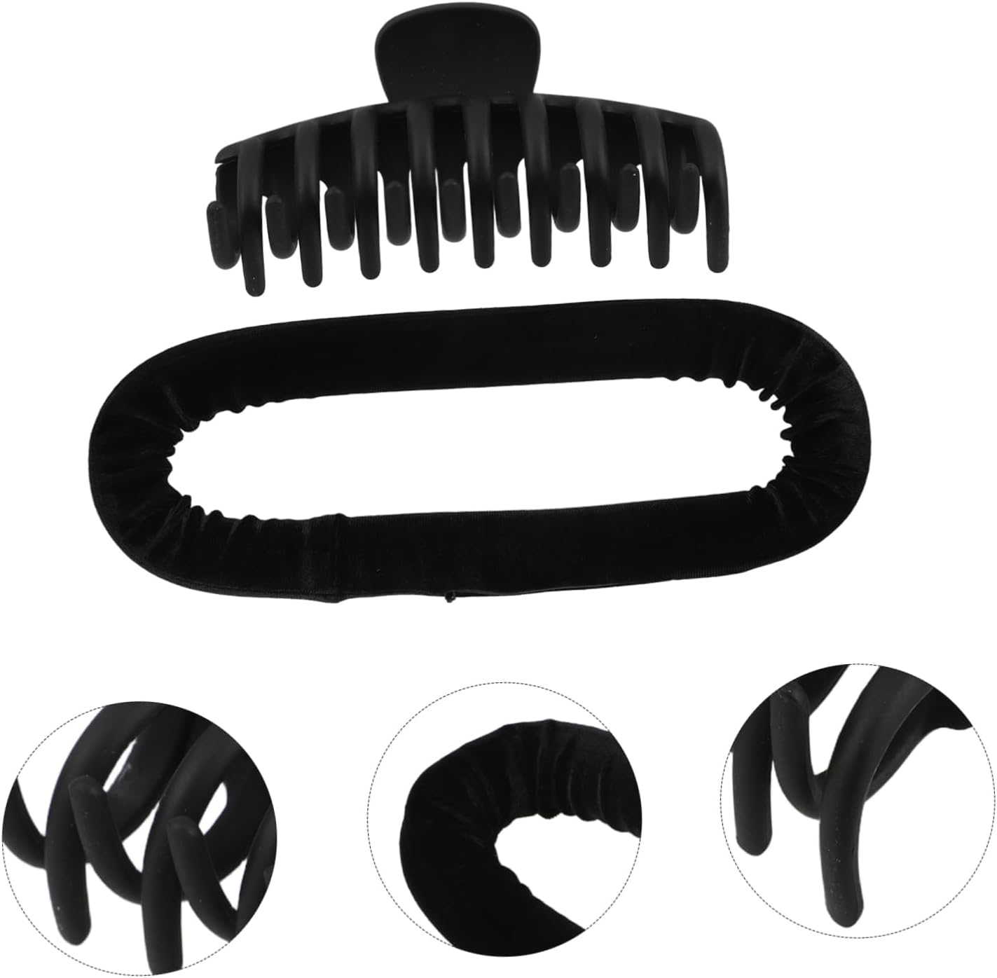 Healvian Heatless Overnight Curls Hair Curling Rod No Heat Hair Rollers for Sleeping Sponge Clip image number 3