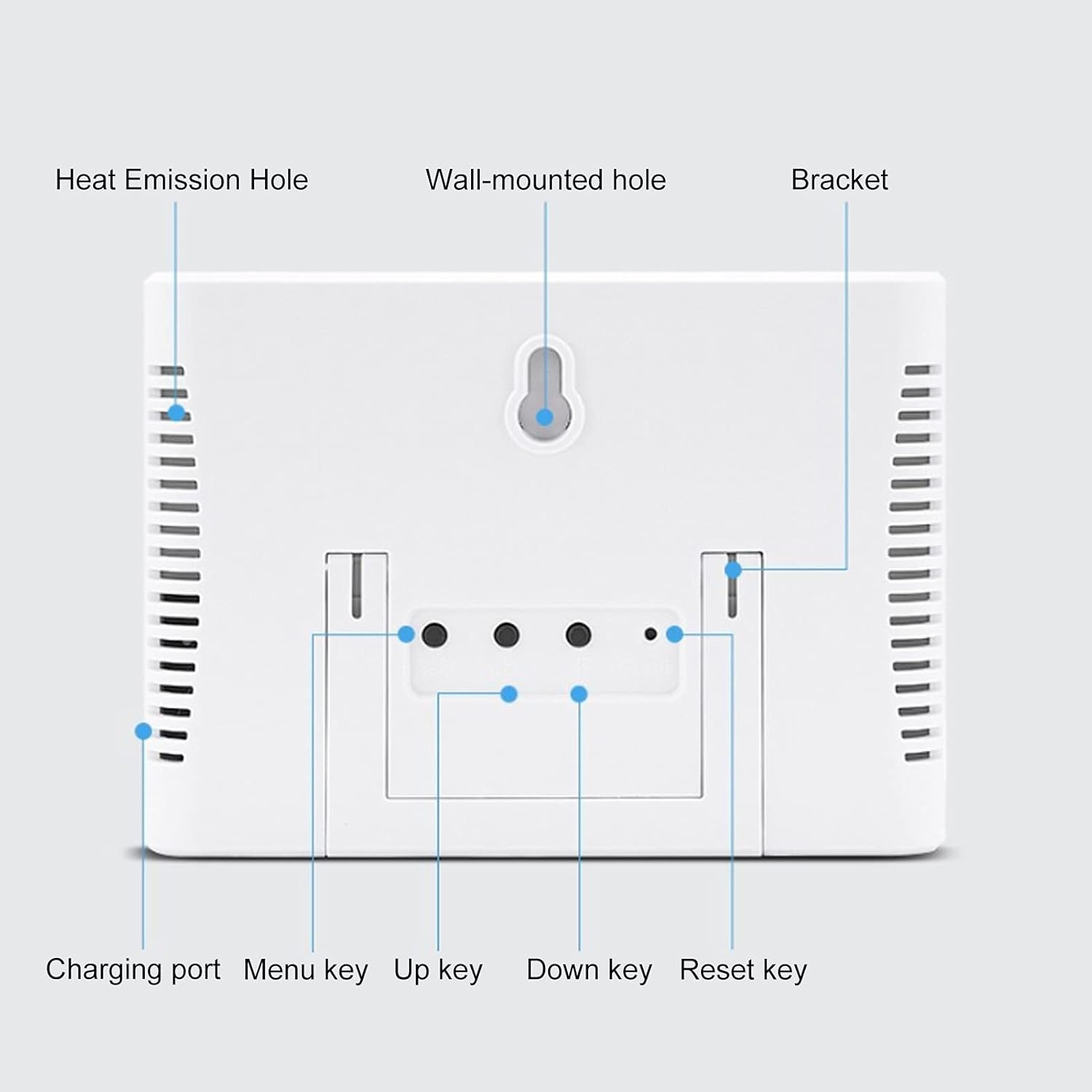 Fafeicy Thermometer Hygrometer ABS Alloy Temperature Humidity Meter Electronic Humidity Monitor for Laboratory Industry image number 5