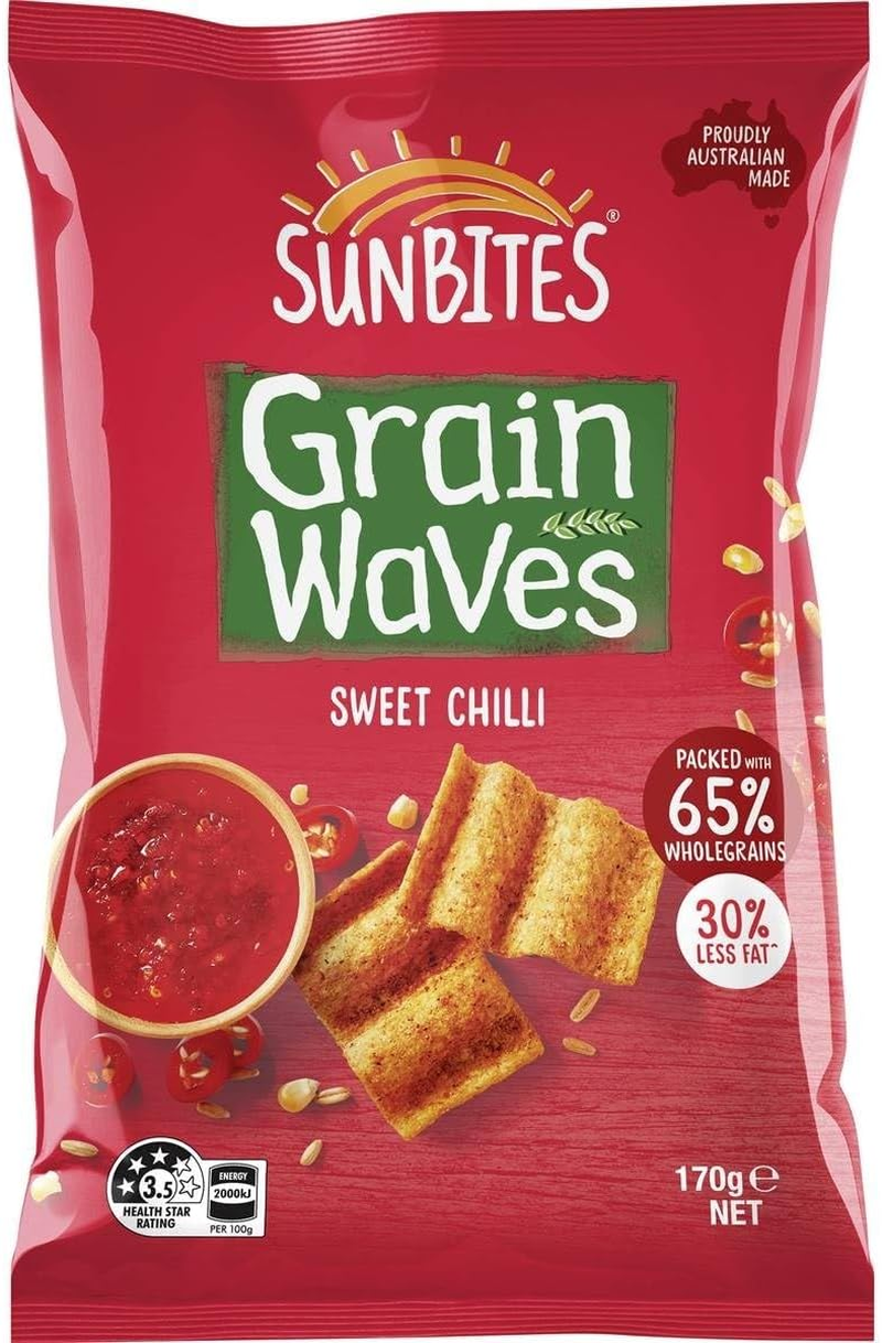 Sunbites Grain Waves Sunbites Sweet Chilli Crisps 170 G