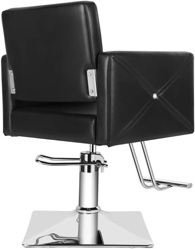 ALSTON Barber Chair 360&deg; Swivel Salon Seat with Foot Rest, Hydraulic Height Adjustable Styling Spa Seat for Hairdressing, Beauty, Tattoo, Max Load 200KG image number 5