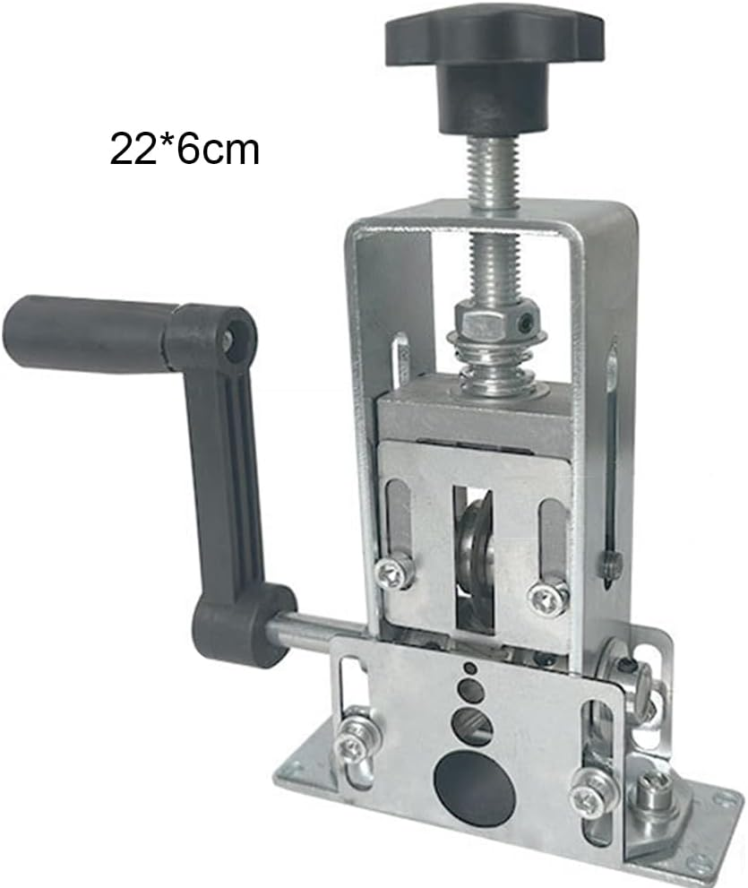 HHWRT Manual Wire Stripper Machine, Scrapping Copper Wire Peeler Machine, Wire Stripping Tool, Portable Frame Wire Peeler Kit, Drill Powered Hand Crank Wire Stripper Tool