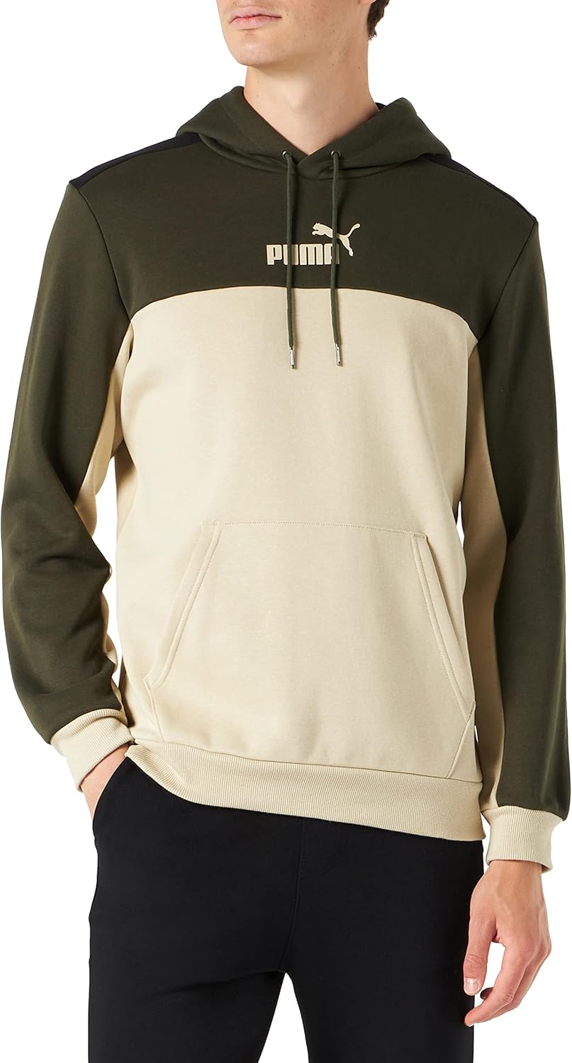 PUMA Men'S Ess+ Block Hoodie Fl Sweat