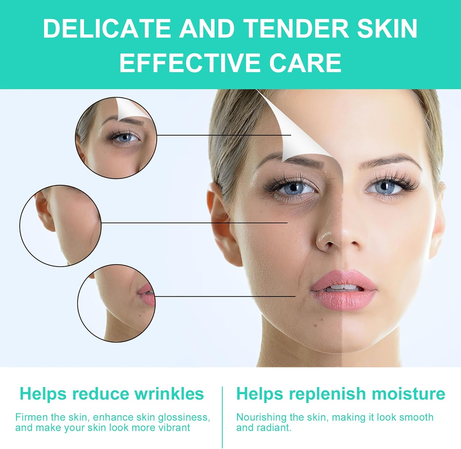 Retinol & Hyaluronic Acid Cream for Face(2Pcs) - Anti-Aging Moisturizer Day & Night,Deep Hydration to Reduce Wrinkles,Fine Lines & Dryness,Firming Skin Care with Collagen for Women & Men image number 6