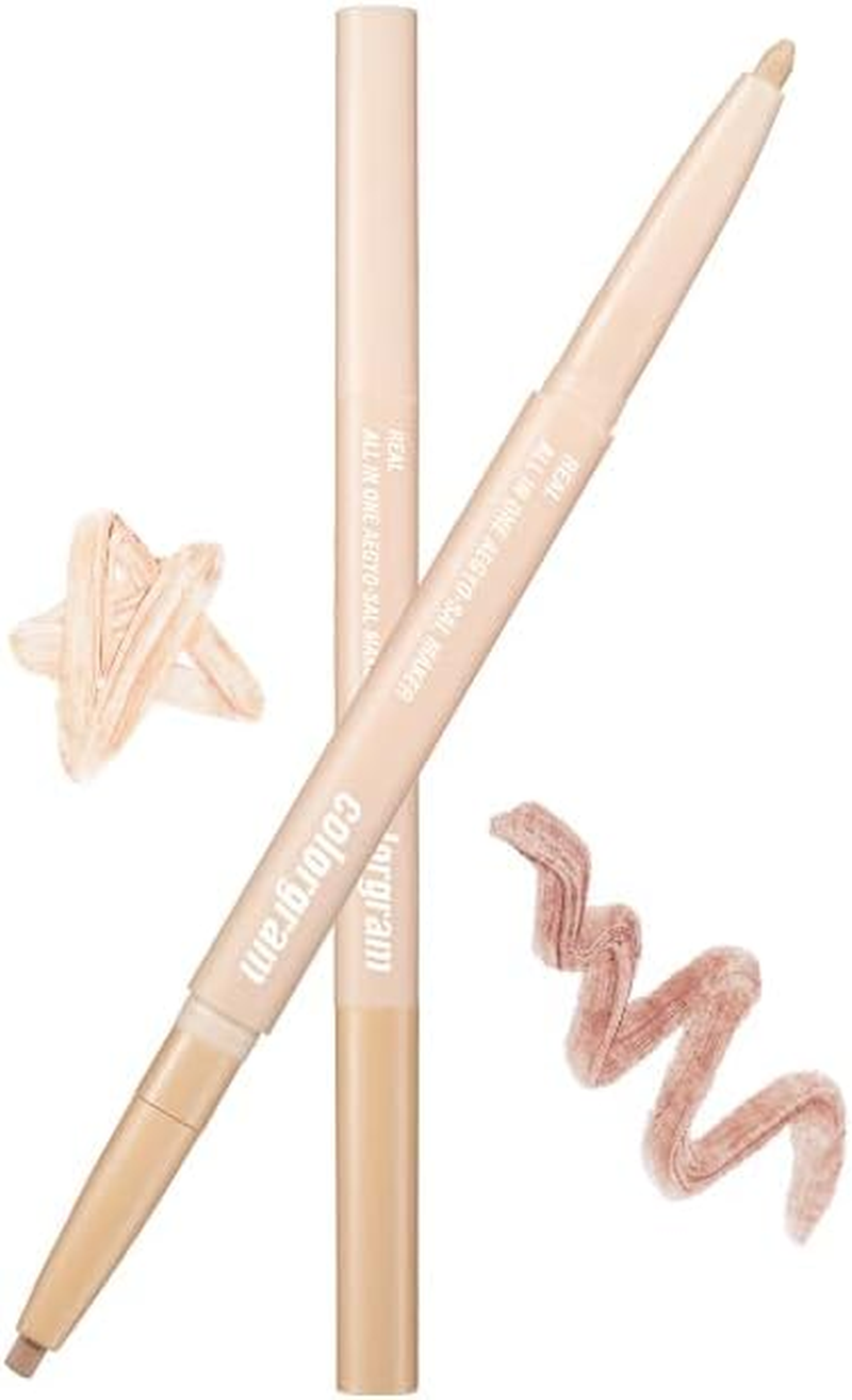 COLORGRAM under Eye Highlighter Stick 03 Real Tone | Silky-Smooth Long-Lasting Highlighter & Contouring Stick for Smudge-Proof, Shining Daily Makeup | K-Beauty Face Highlighters & Luminizers