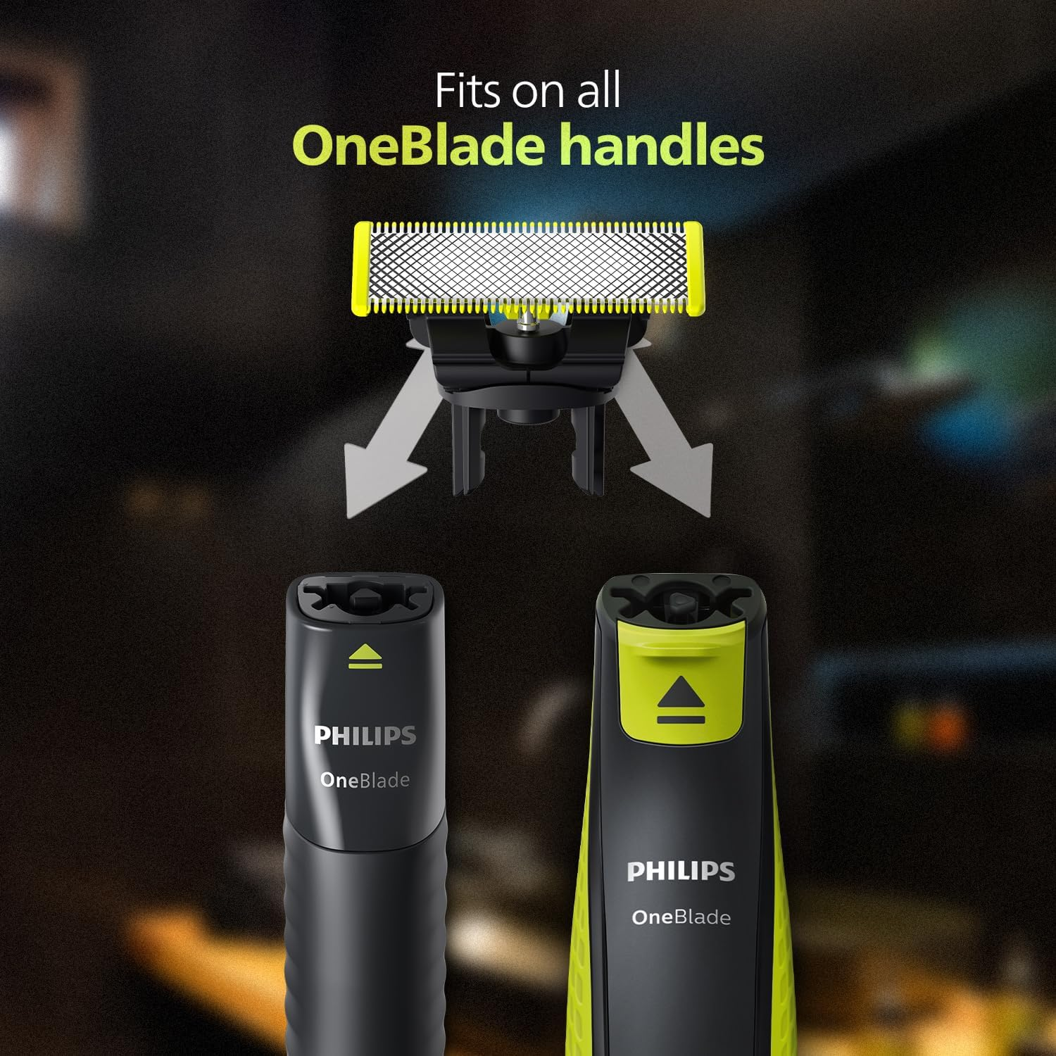 Philips Oneblade Replaceable Blade Pack of 2 Replaceable Blades, Qp220/51 (Lime) image number 1