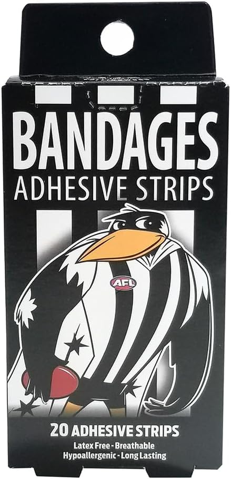 AFL Collingwood Mascot Adhesive Bandages (Pack of 20)
