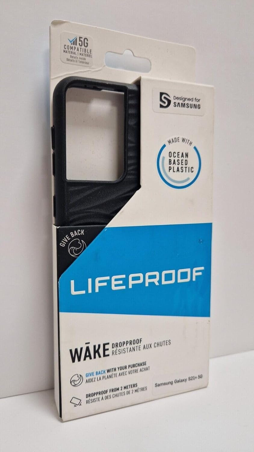 Lifeproof Wake Series Shockproof and Drop Proof Mobile Phone Protective Thin Case for Samsung Galaxy S21+ 5G, Black image number 2