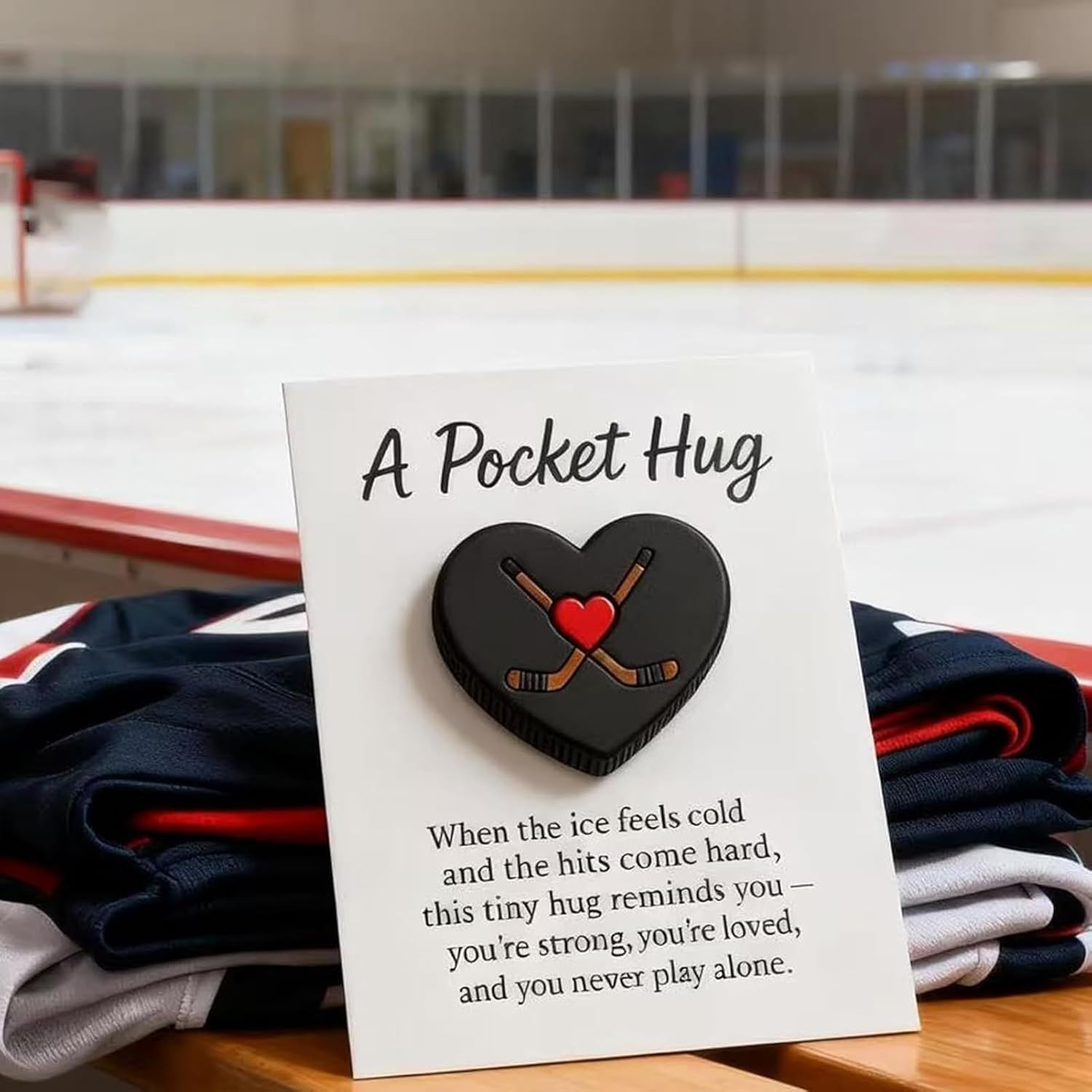 Mini Greeting Card Keychain, Portable Funny Sentiment Pendant, Creative Gift-On-The-Go Shield, Efficient Pocket-Sized Message Tool, High-Performance Bag Accessory, Gift for Athletes & Teammates image number 1