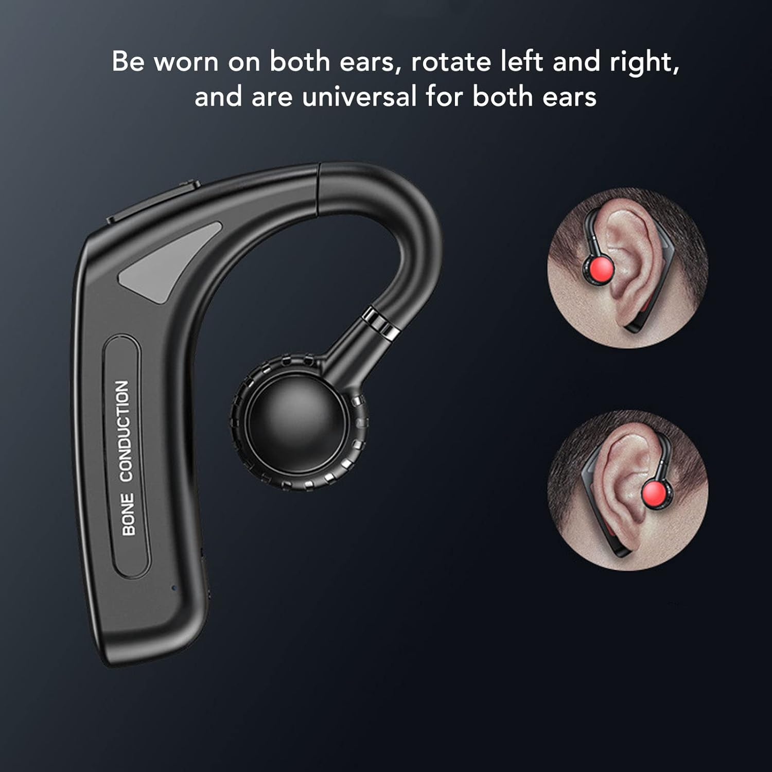 Bone Conduction Single Earbuds, Stereo 5.0 Headphones, Multifunctional Hands-Free Earphones for Deaf, Universal for Both Ears image number 5