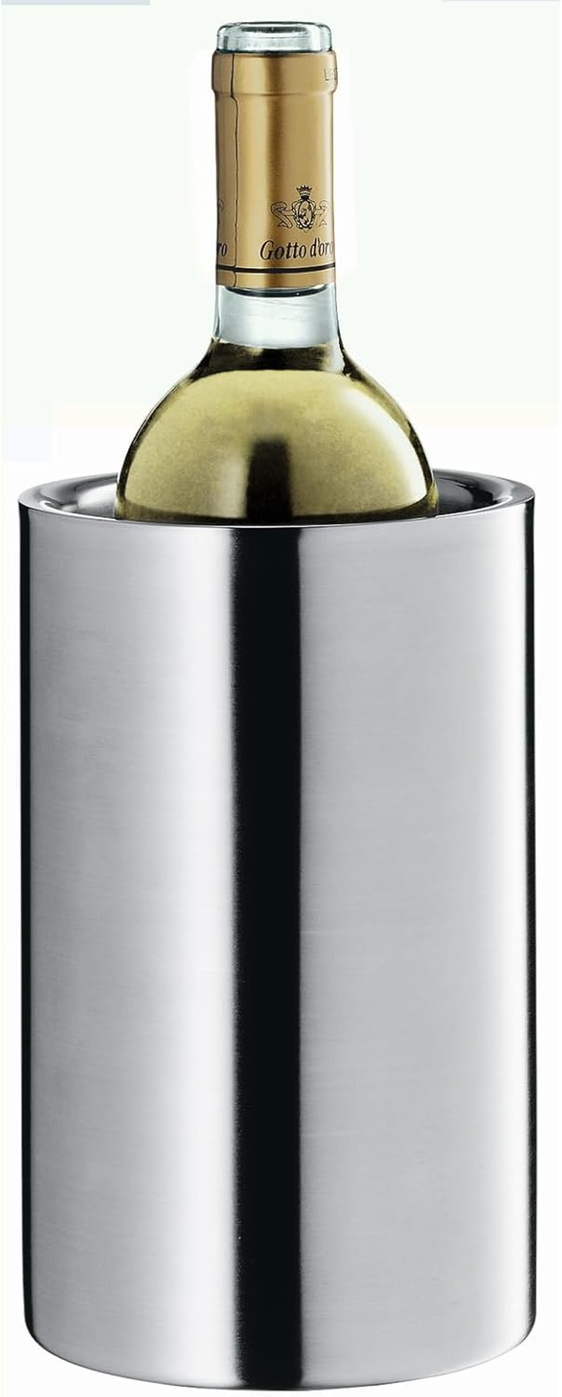 WMF Clever&More Champagne Wine Cooler Stainless Steel 19.5 Cm Bottle Cooler Double Walled Keeps Cooler Longer Champagne Cooler Wine Cooler Ice Cube Tray Matte image number 1