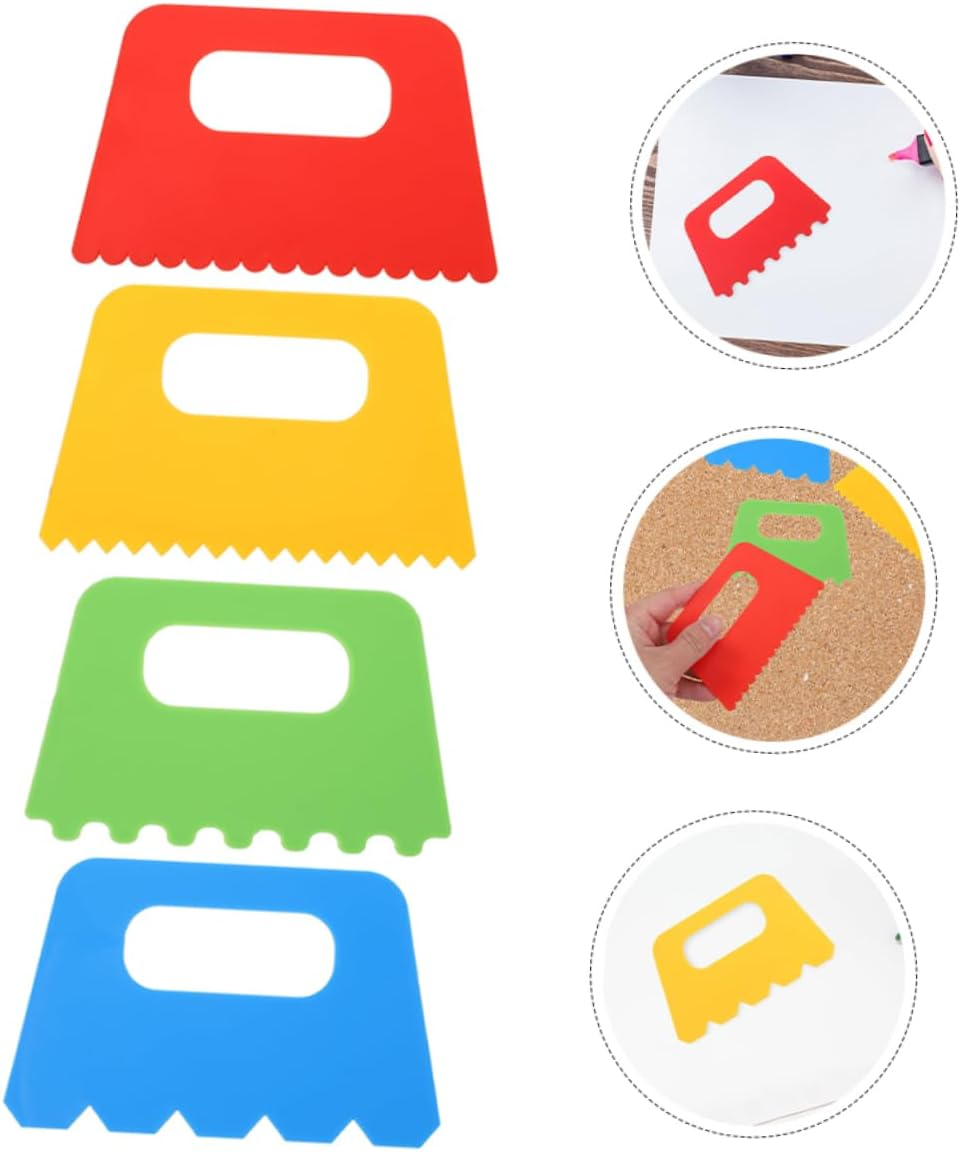 UPKOCH 12Pcs Painting Scraper Kit Plastic Scraper Tool for Boys and Girls Art Craft Boys and Girls Diy Painting Accessories Scraping Tool Kit for Drawing Arts Crafts image number 3