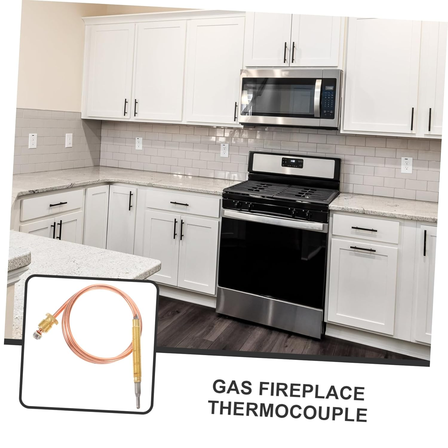 Thermocouple for BBQ Grill and Gas Fireplace Replacement 600Mm Probe Sensor for Oven and Stove Temperature Measurement Universal High-Precision Thermocouple image number 4