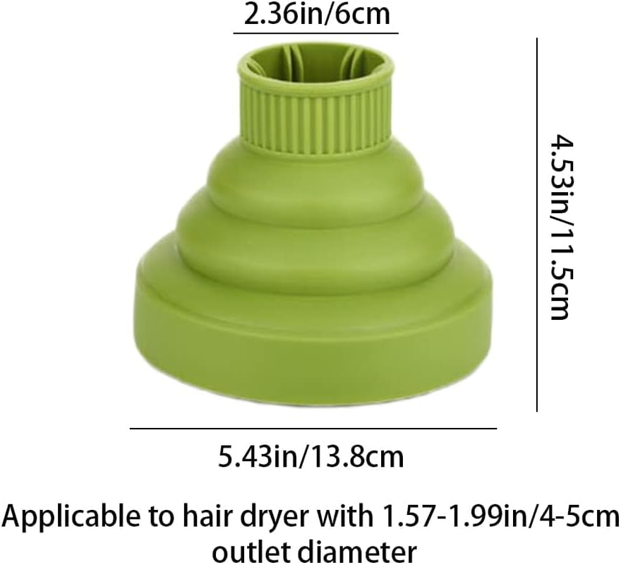1Pc Hair Dryer Diffuser Attachment Folding Design, Collapsible Hair Dryer Diffuser Attachment, Travel Collapsible Portable Dryer Diffuser for Curly Hair image number 6