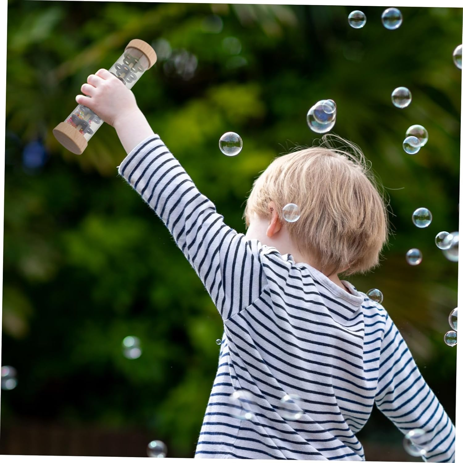 FUTUREORYY Rainstick Rainmaker Wooden Montessori Musical Sensory Toy for Infants Toddlers Newborns image number 3