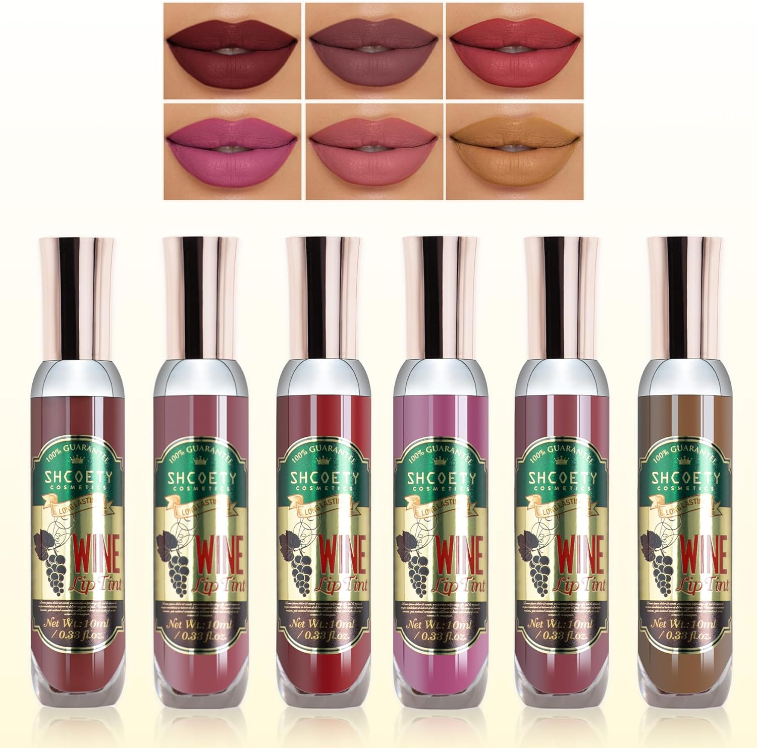 Welhammsae 12 Colors Matte Liquid Lip Gloss Set, Nude Glitter Lipstick Lip Gloss with Case, Makeup Set Velvet Matte Long Lasting Waterproof Non-Stick, High Pigment Lip Makeup for Women Girls