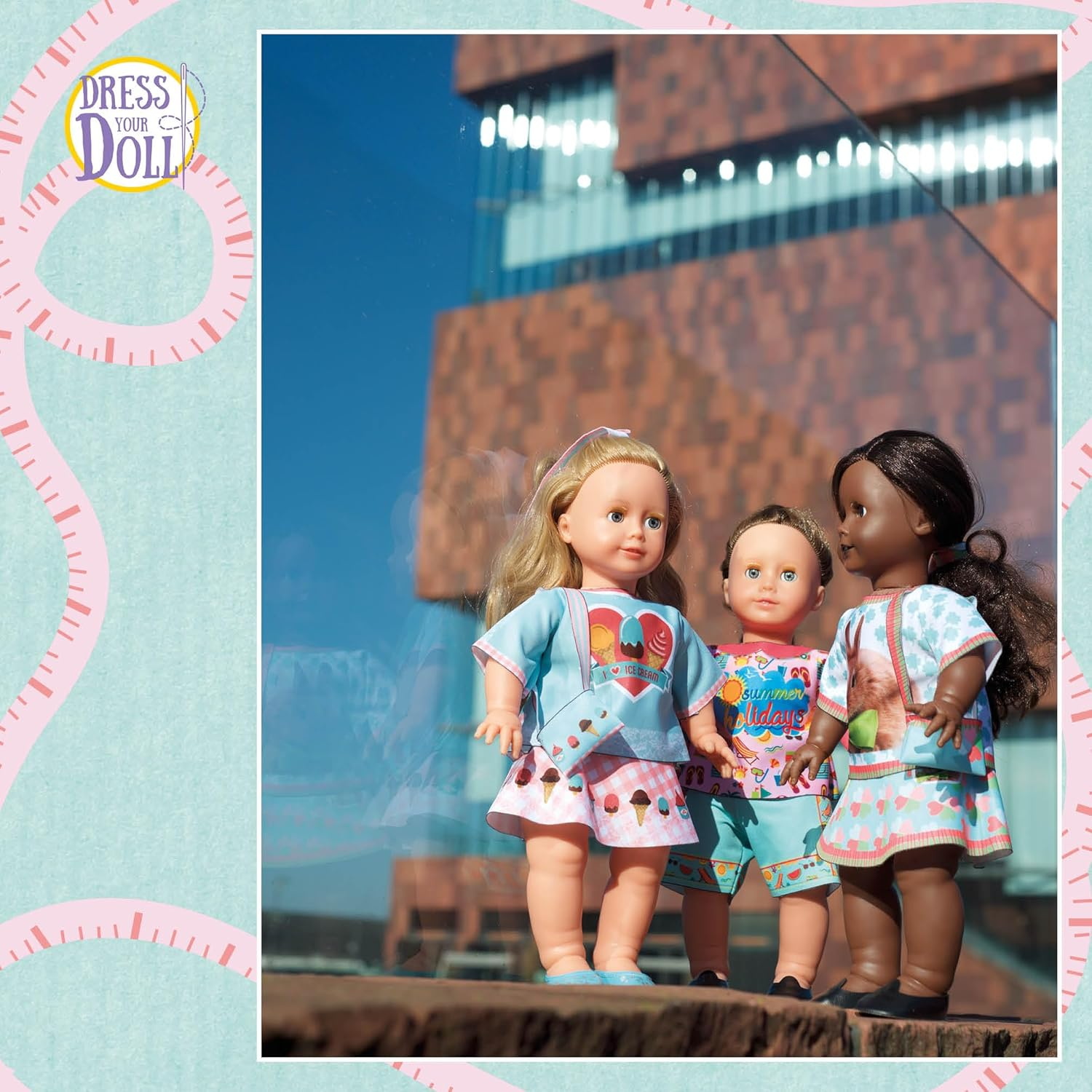 Vervaco Emily I Love Ice Cream Dress Your Doll Making Couture Outfit Set - N\A image number 2