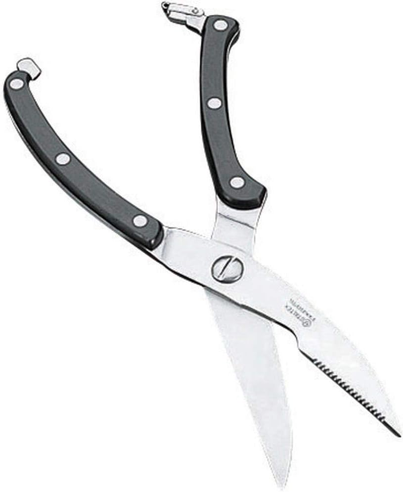 Metaltex 20438 Professional Poultry Shears, Black/Silver image number 4