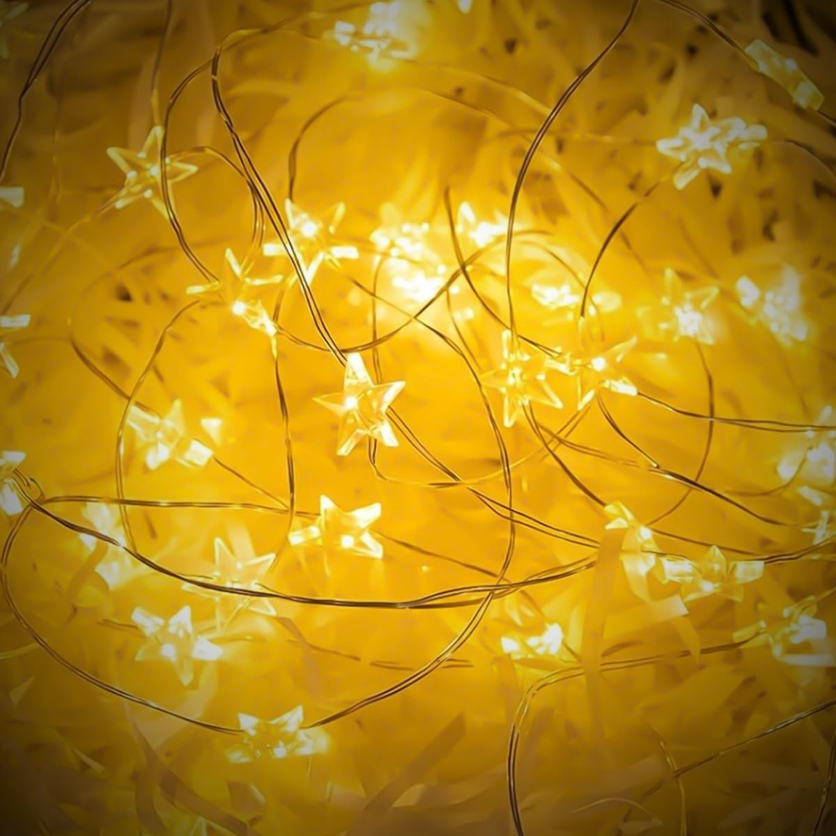 Theapro 2 PCS Twinkle Star String Lights 3 M/30 LED Christmas Battery Operated Fairy Light Waterproof for Bedroom Festival Party Indoor Outdoor Decorations (Warm White) image number 2