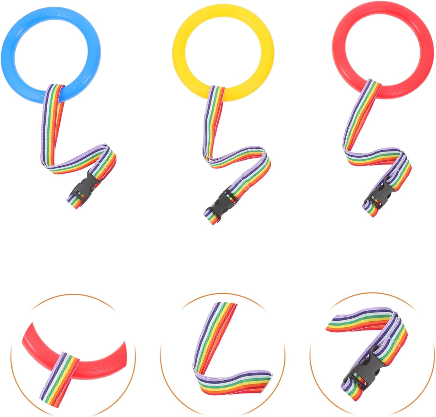 Anti-Lost Walking Rope Walking Rope for Preschool Toddlers Preschool Walking Rope Kids Handles for Childrens School Kindergarten Supplies Wrist Leashes 6Pcs image number 4