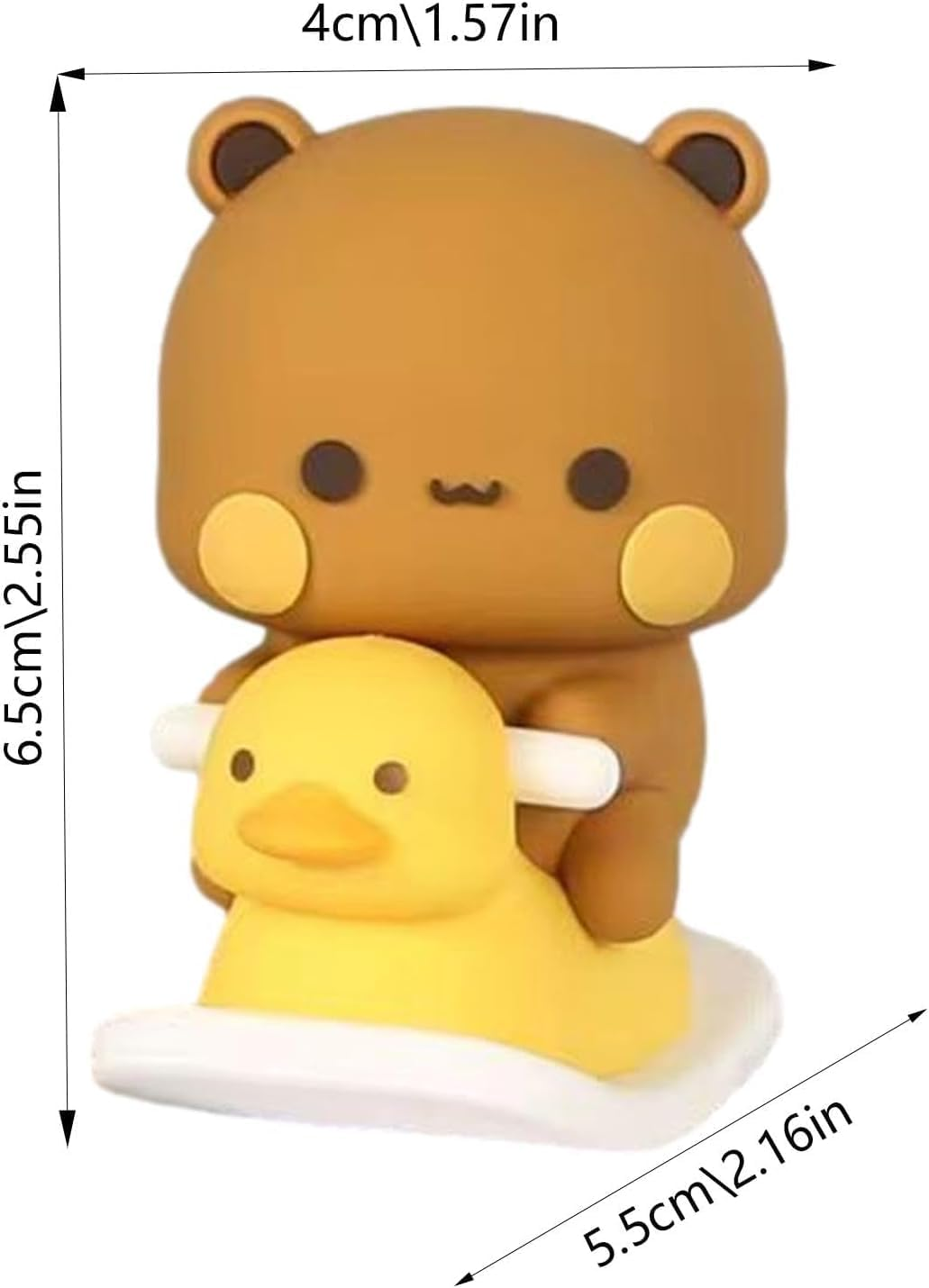 Generic Bubu and Dudu Merchandise - Cute Dudu Bubu Panda Statue Dashboard Decoration, Bear Statue Desk Decor Cute Car Decor, Small Figurines Ornaments image number 1