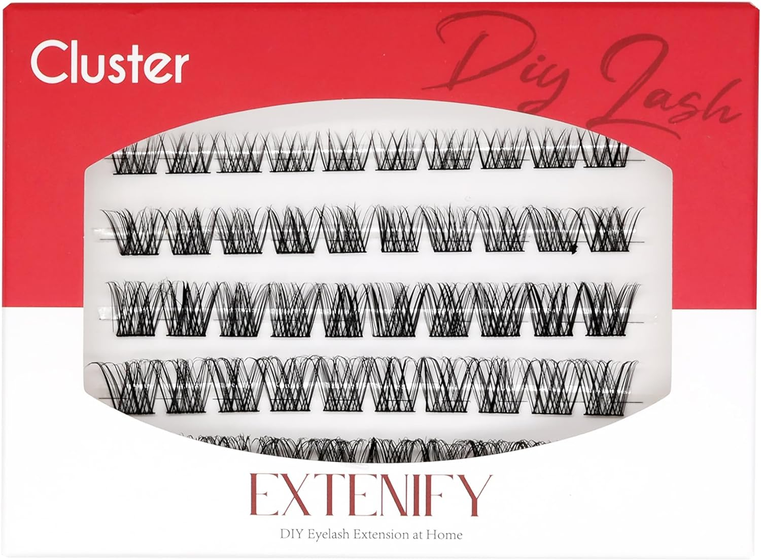 Lash Extension Kit 60Pcs DIY Lash Clusters 9-16Mm Mix Individual Lashes Kit D Curl Eyelash Clusters Kit for Beginners DIY at Home(Ind#D14) image number 3