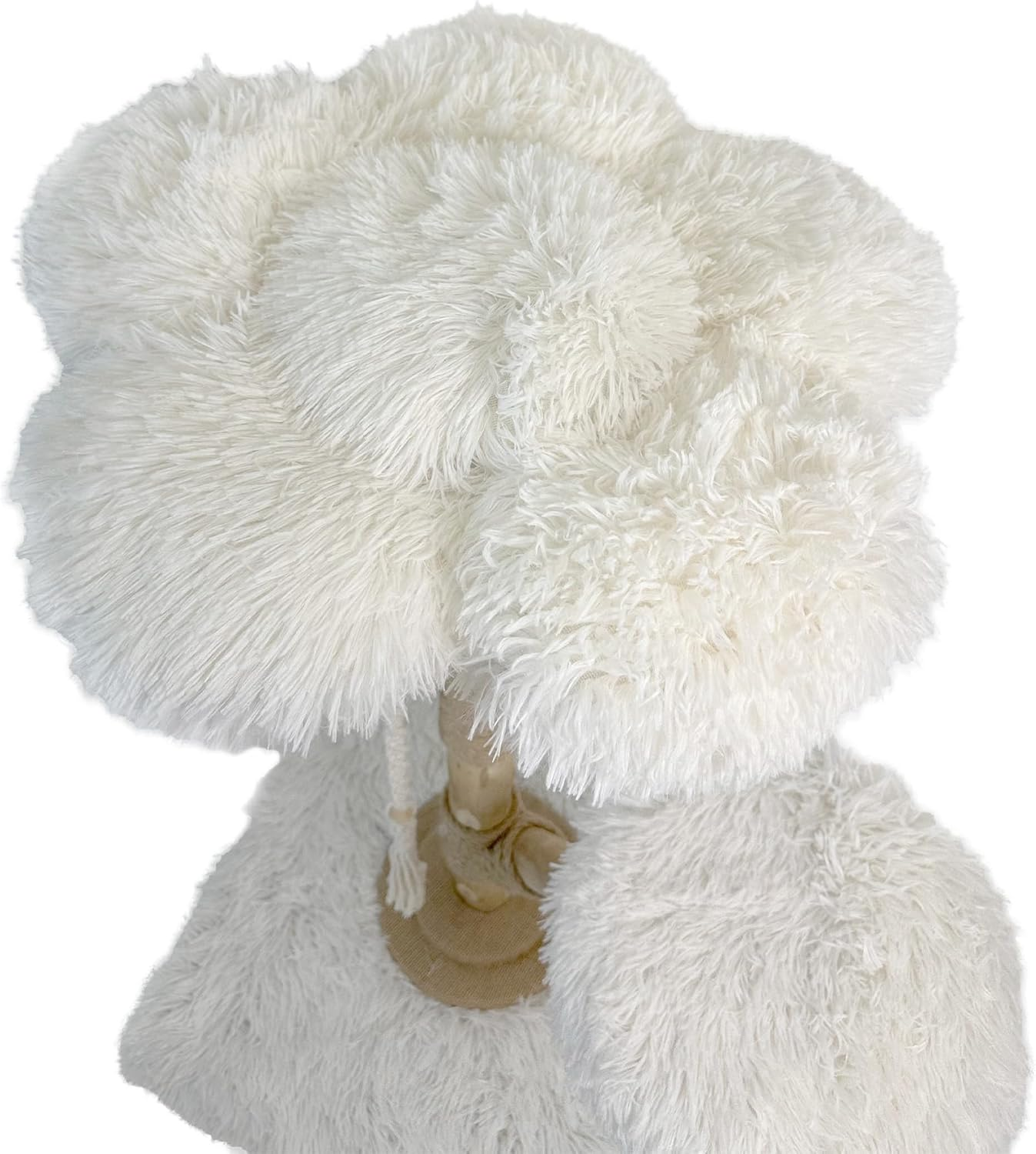 Cattitude Cat Scratch Playground in the Clouds, White&Brown, 91Cm Height - Cat Tower,Indoor Cats, Cat House, Scratcher image number 4