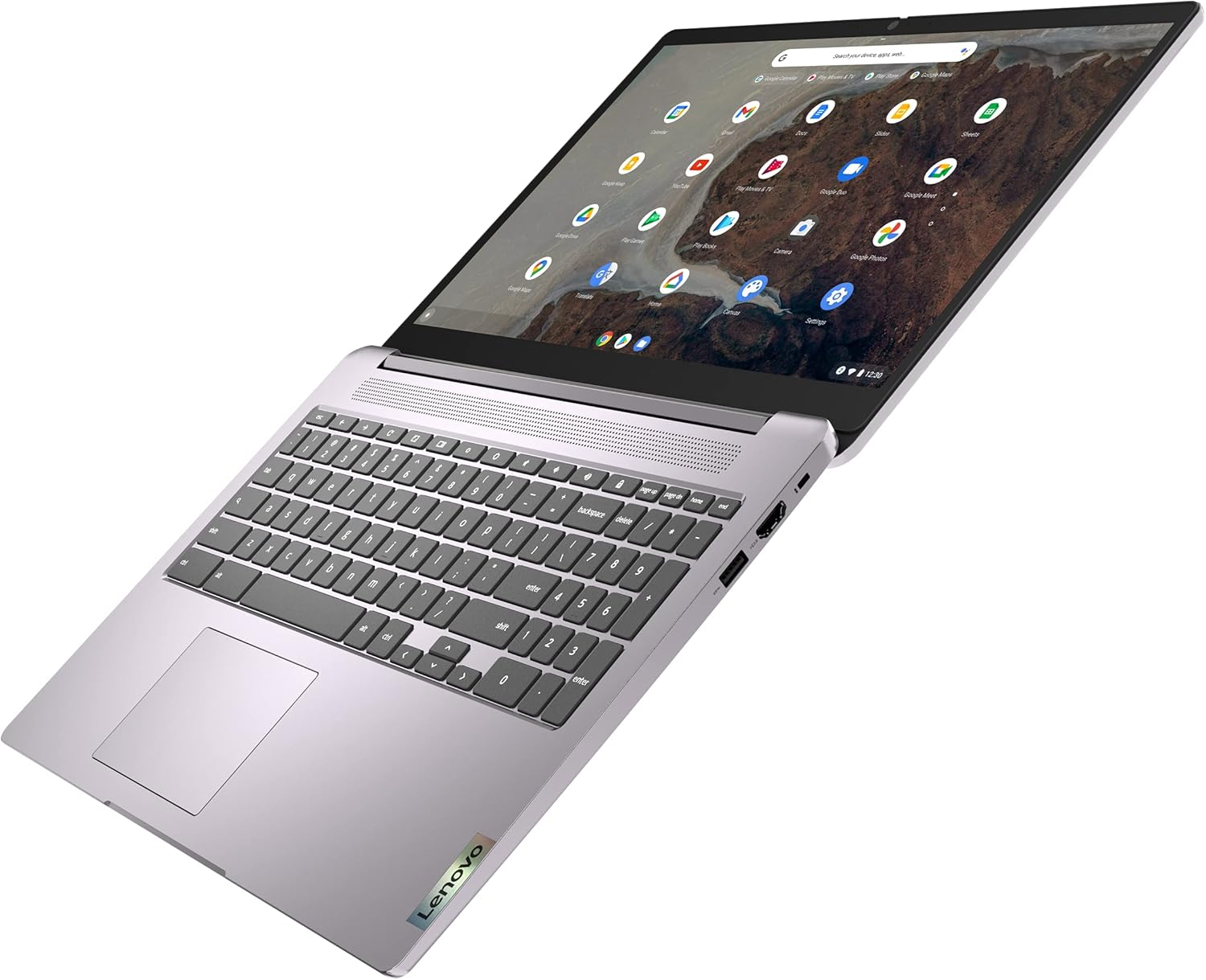 Lenovo Ideapad 3 Chrome 15IJL6 15.6-Inch 8 GB RAM 128 GB Storage Intel Celeron N4500 Laptop, Arctic Grey image number 3