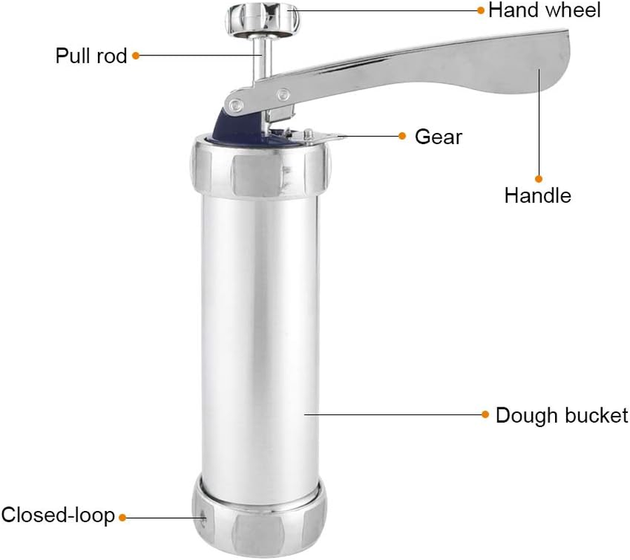 Cookies Press, Biscuits Maker Kit Biscuits Maker Press Machine Baking Decorating Bakeware with 20 Cookies Molds 4 Nozzles image number 6