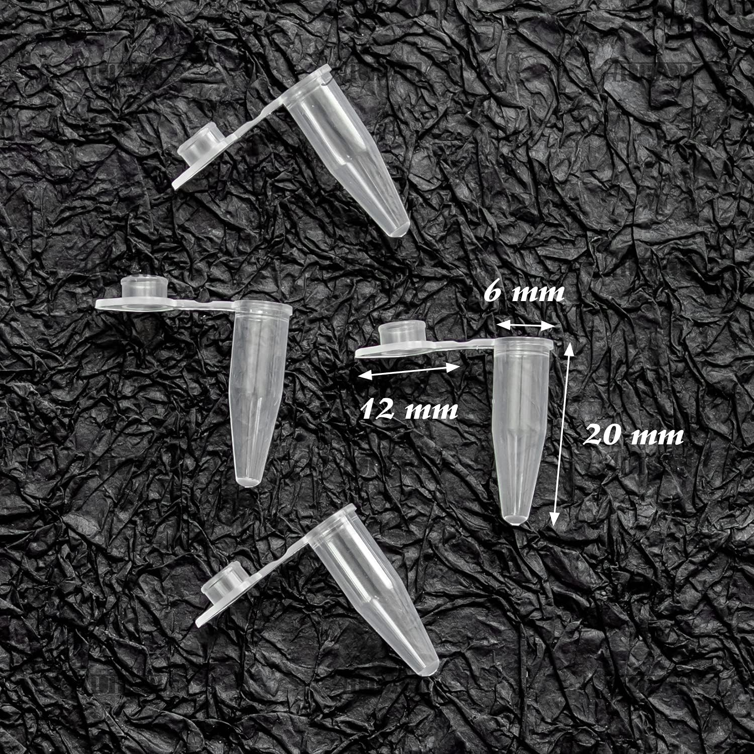 AUEAR, 1000 Pack 0.2Ml Microcentrifuge Tube with Lids Plastic Sample Small Bottle Container Test Vials Micro Centrifuge Tube Clear image number 5