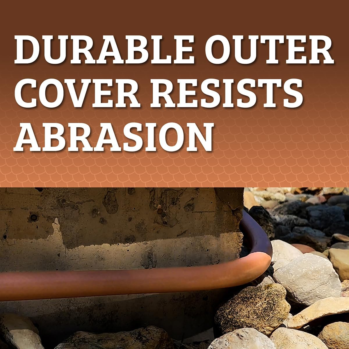 Flexzilla Colors Lead-In Garden Hose 5/8In. X 10Ft., Lightweight All-Weather Water Hose, Durable and Flexible, Leak-Free Connections, Red Clay image number 2