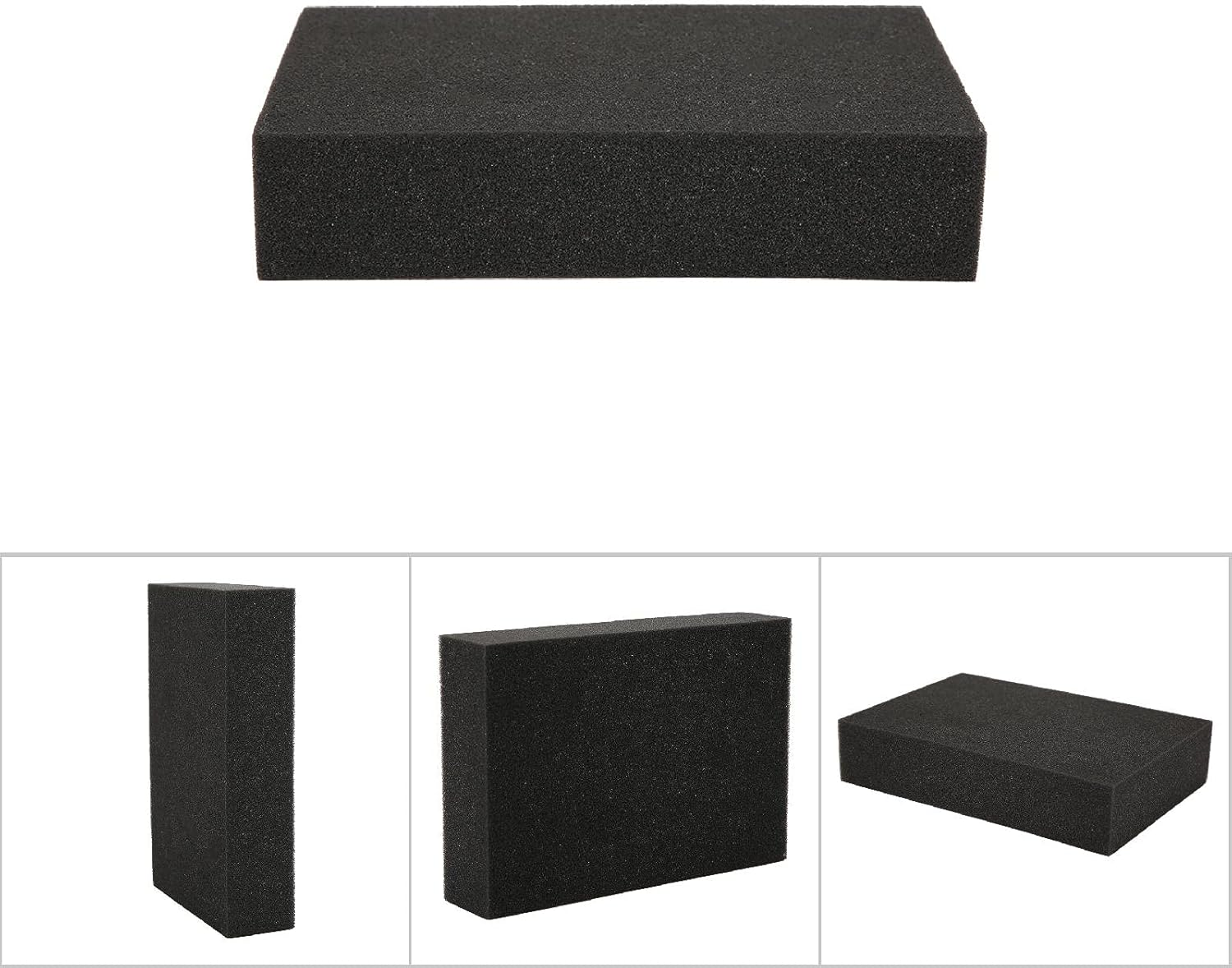 Needle Felting Pad Dense Foam 2 Pack Needle Felting Sponge Foam Mat Pin Cushion Mat Holder Black Large Rectangle Thickened Mat Sewing Wool Tool image number 5