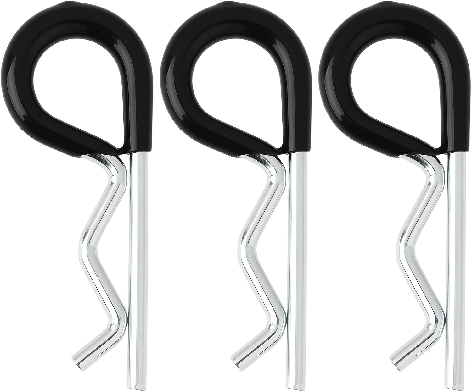 3Pcs Trailer Hitch Pin Clip with Vinyl-Coated for 1/2Inch and 5/8Inch Hitch Pins