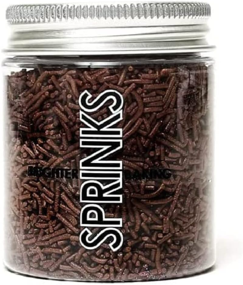 Sprinks Jimmies Chocolate Sprinkles 60G - Edible Cake Sprinkles | Chocolate Sprinkle Jimmies | Sprinkles for Cakes | Cupcake Decorations | Cake Decorating Sprinkles | Baking Sprinkles image number 5