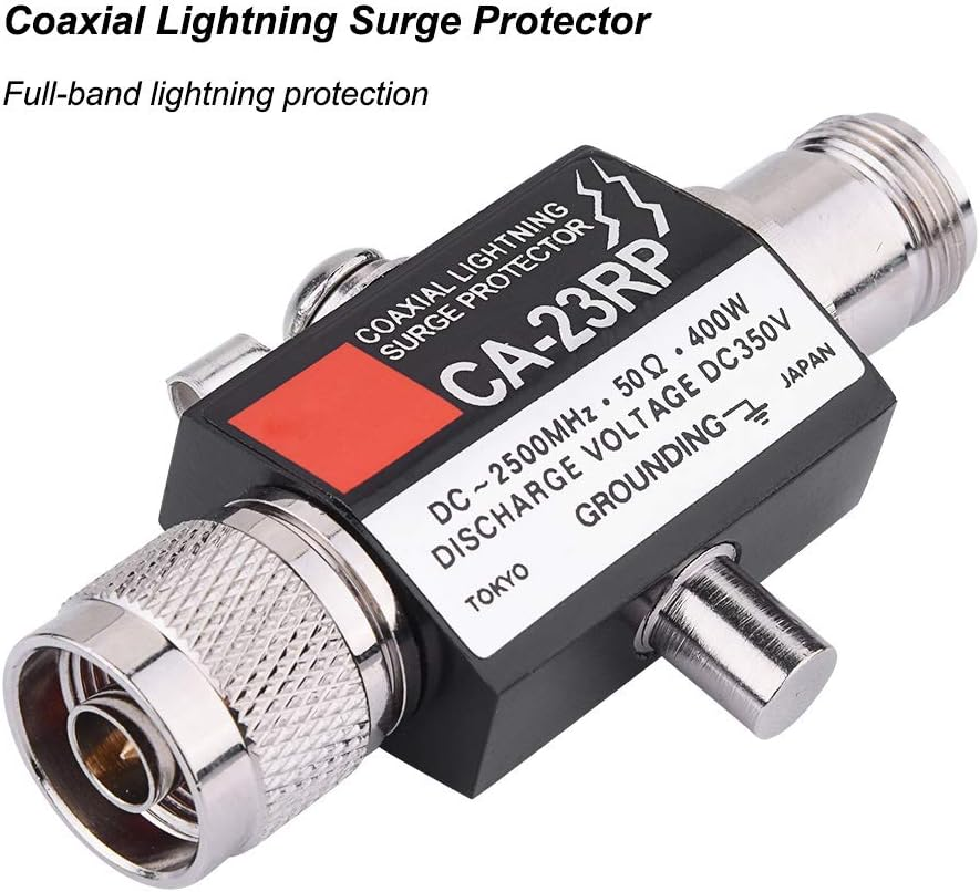 Coaxial Surge Protector, 50&Omega; Dc-2500Mhz N Connector 400W Surge Arrester image number 2