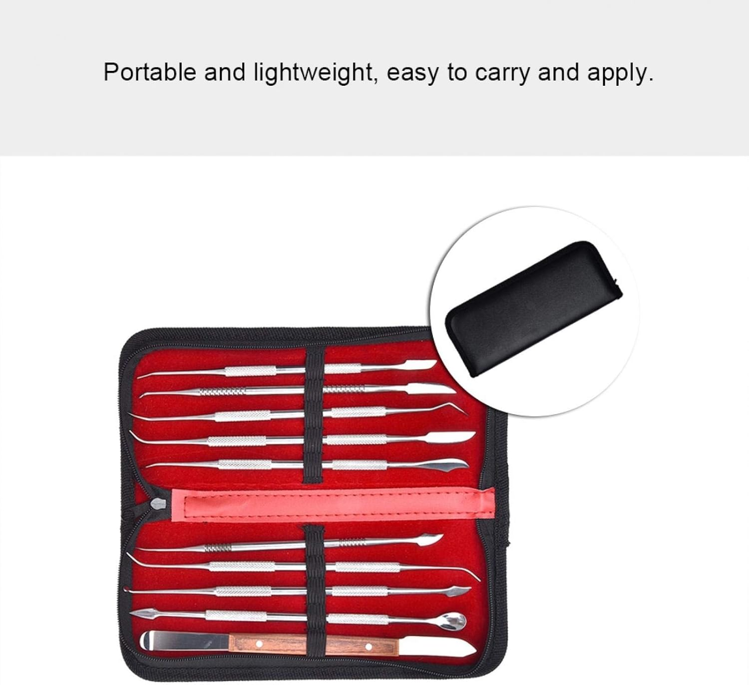 Stainless Steel Carving Tools, Wax Candle Clay Sculpture Tool Metal Pottery Wheel Engraving DIY Wax Carving Tools for Beginners Adults Cake Fondant Decoration and Nail Art image number 5