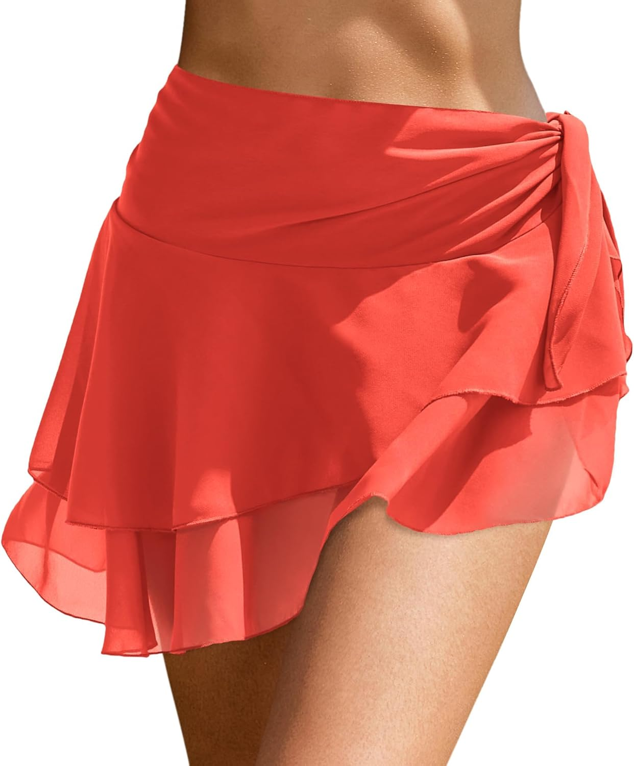 Sarong Wraps for Women Swimsuit Coverup Sheer Beach Bathing Suit Chiffon Cover up Skirt for Swimwear S-3XL