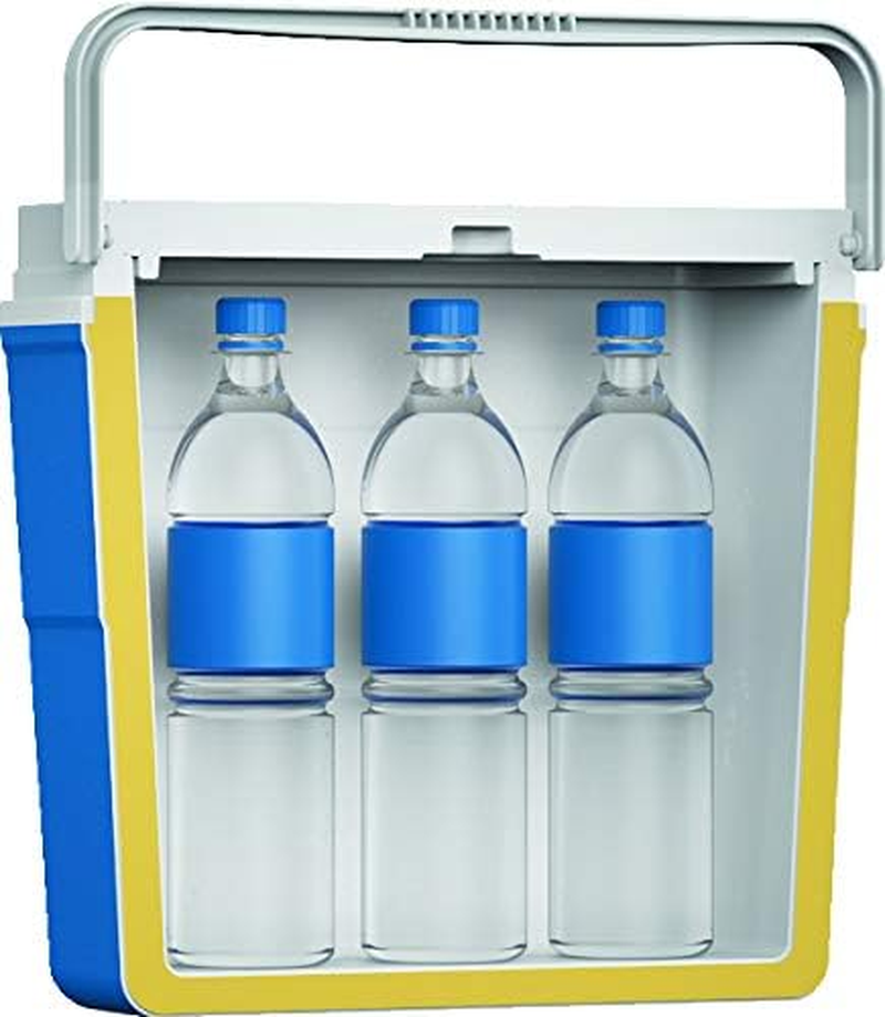 Duramax Picnic Icebox 30L, High Performance Cool Box with PU Insulation, Portable Cooler, 3 Days of Ice Retention, Easy Carry Handle with Secure Lid Locking, Durable Cooler Box, Light Blue